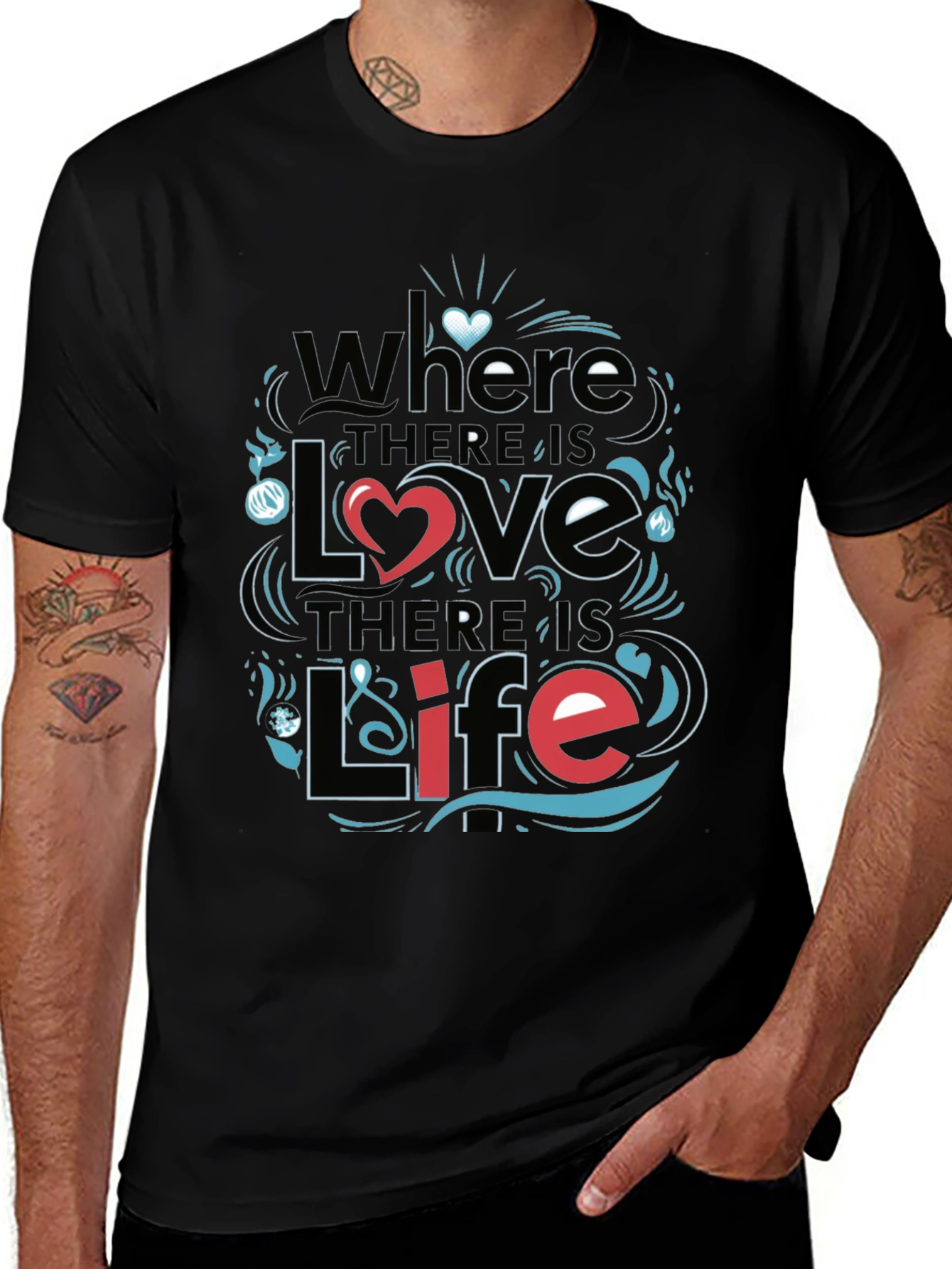 Inspirational Love & Life Graphic T-Shirt