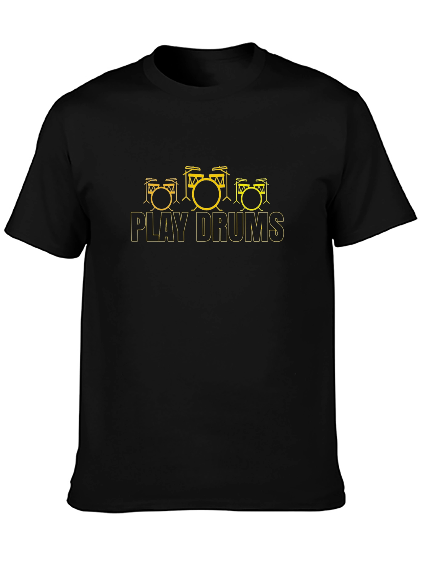 Play Drums Black Tee