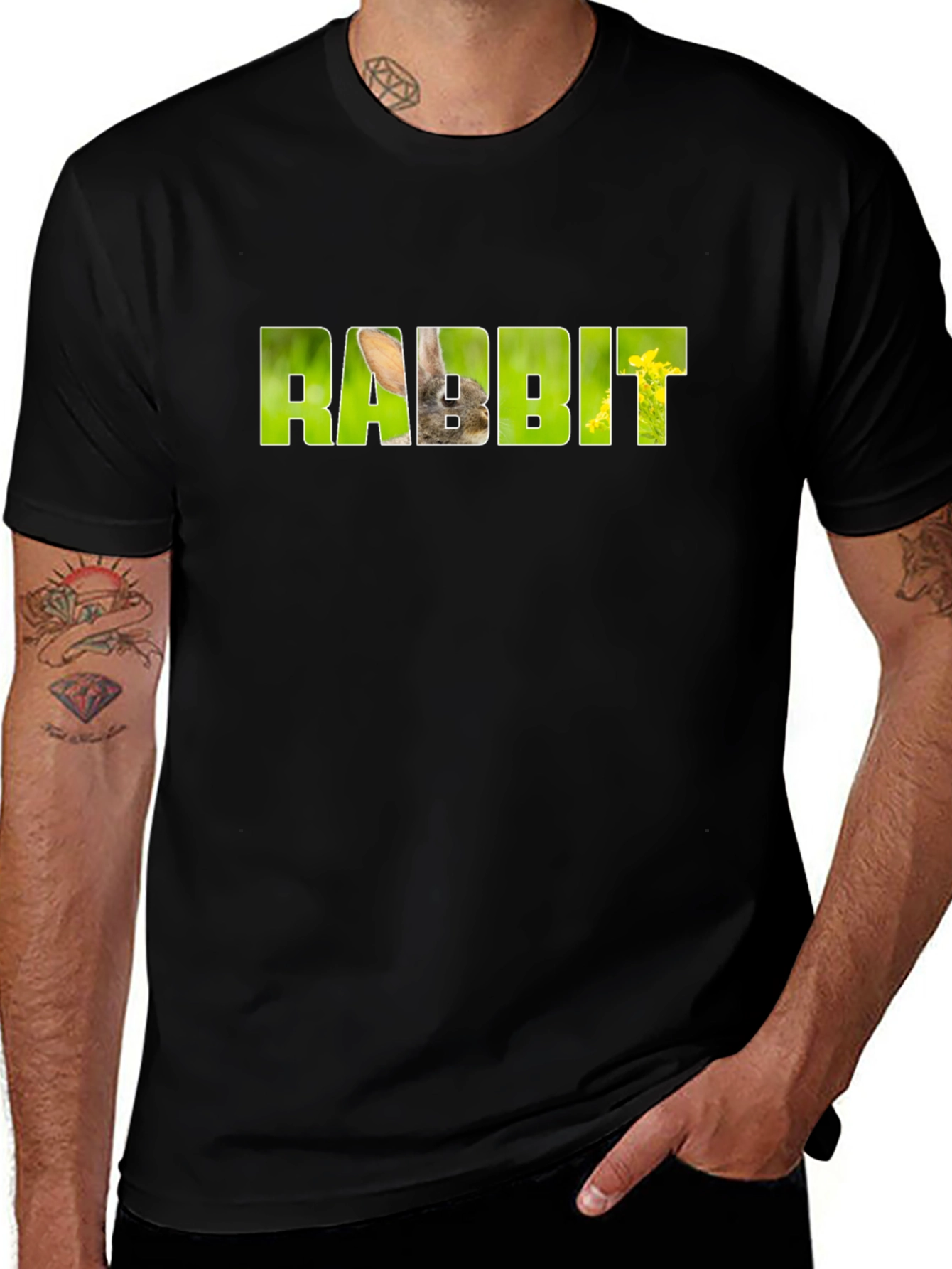 Rabbit T-Shirt - Nature Inspired Graphic Tee