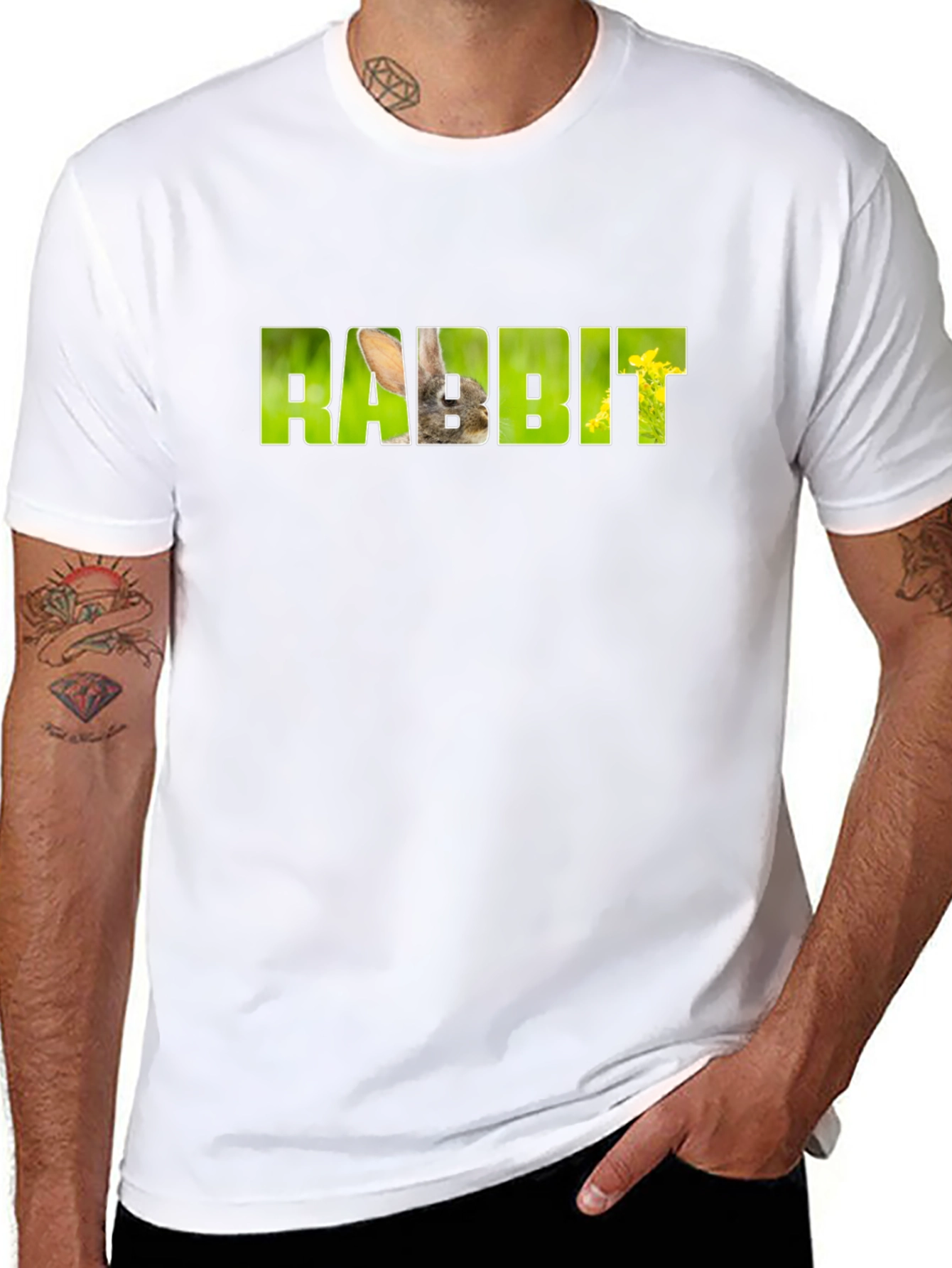 Rabbit T-Shirt - Nature Inspired Graphic Tee