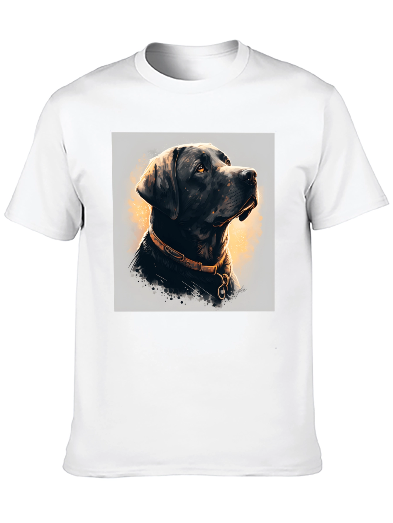 Black Lab Portrait T-Shirt