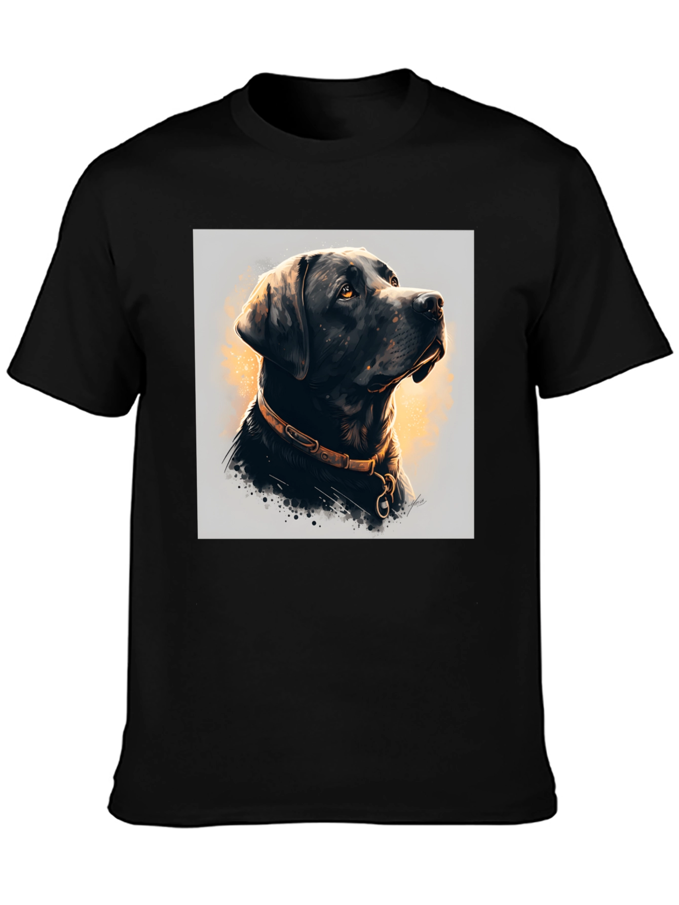 Black Lab Portrait T-Shirt