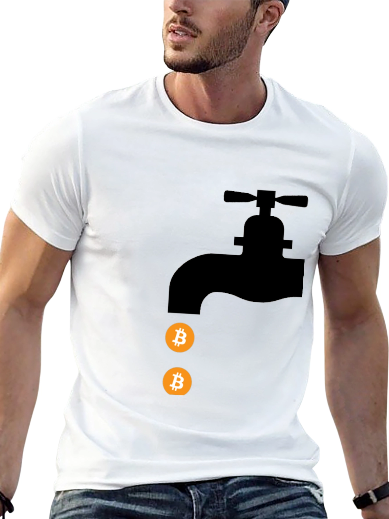 Bitcoin Faucet Black T-Shirt