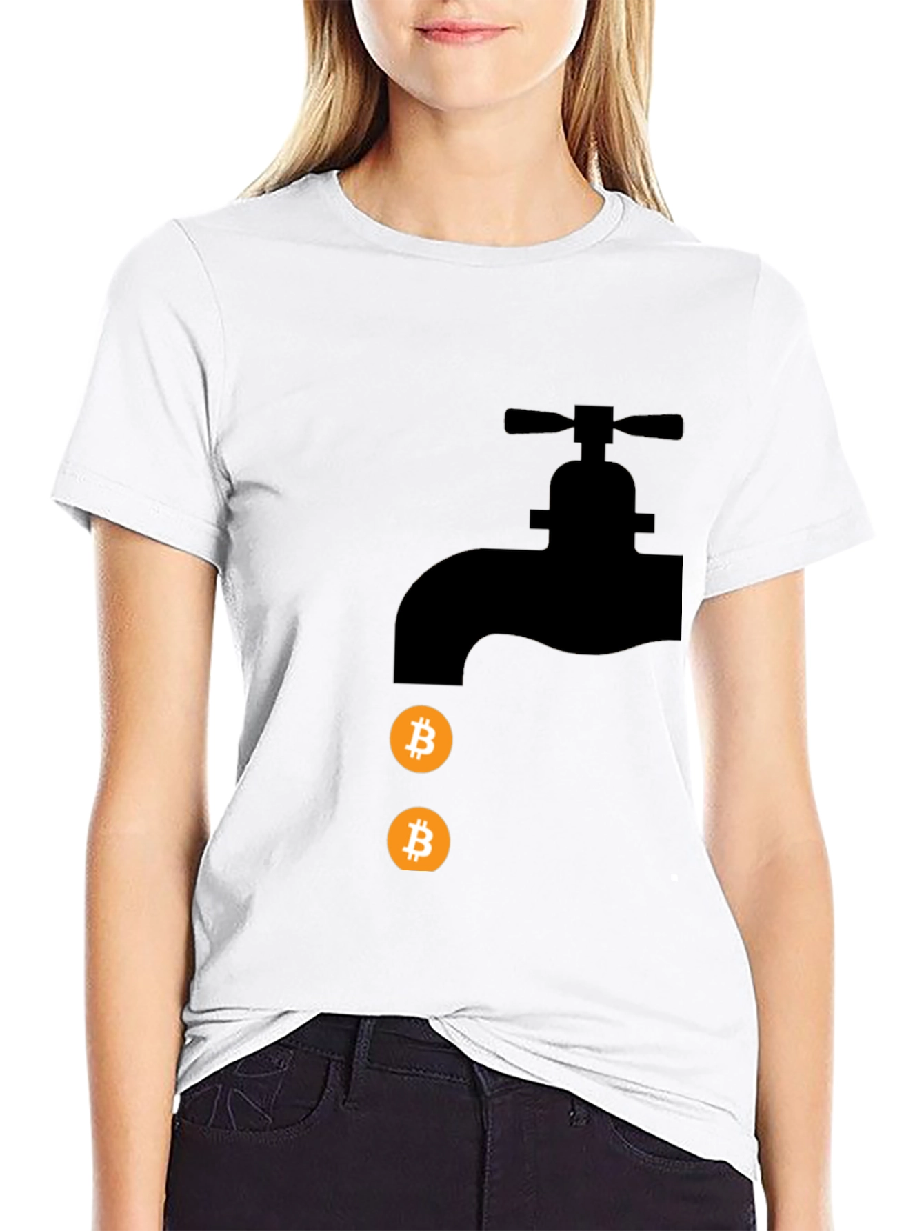Bitcoin Faucet Black T-Shirt