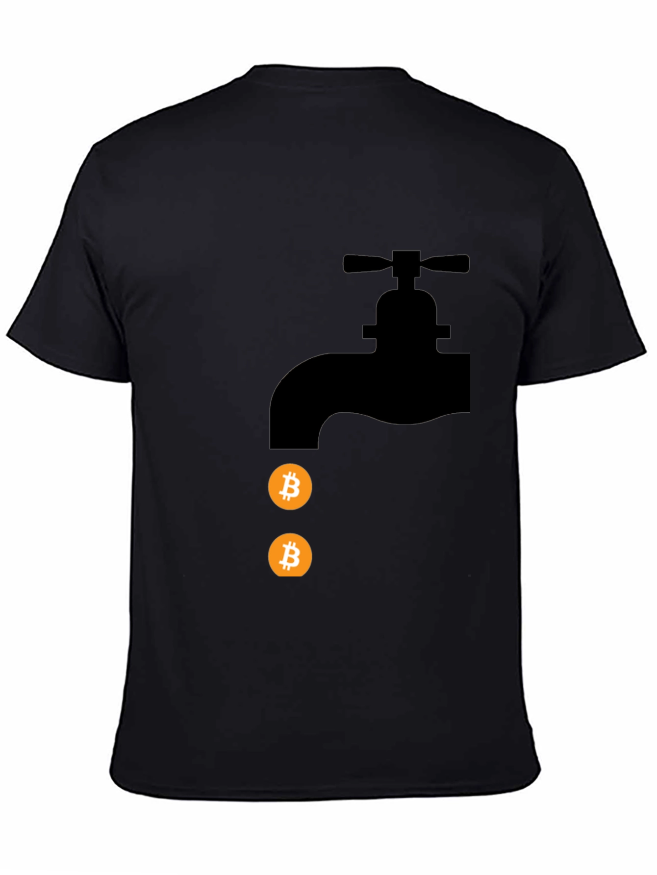 Bitcoin Faucet Black T-Shirt