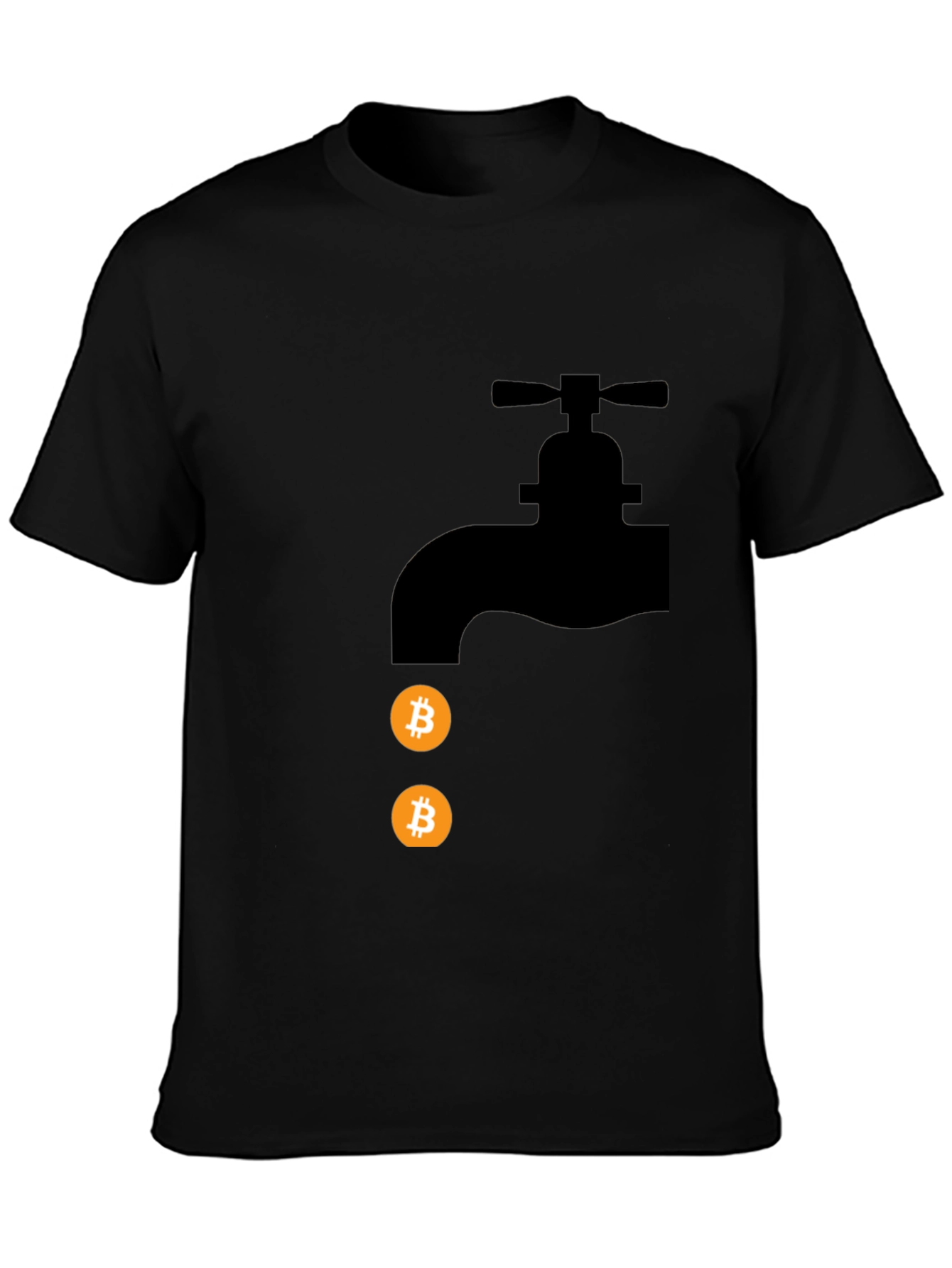 Bitcoin Faucet Black T-Shirt
