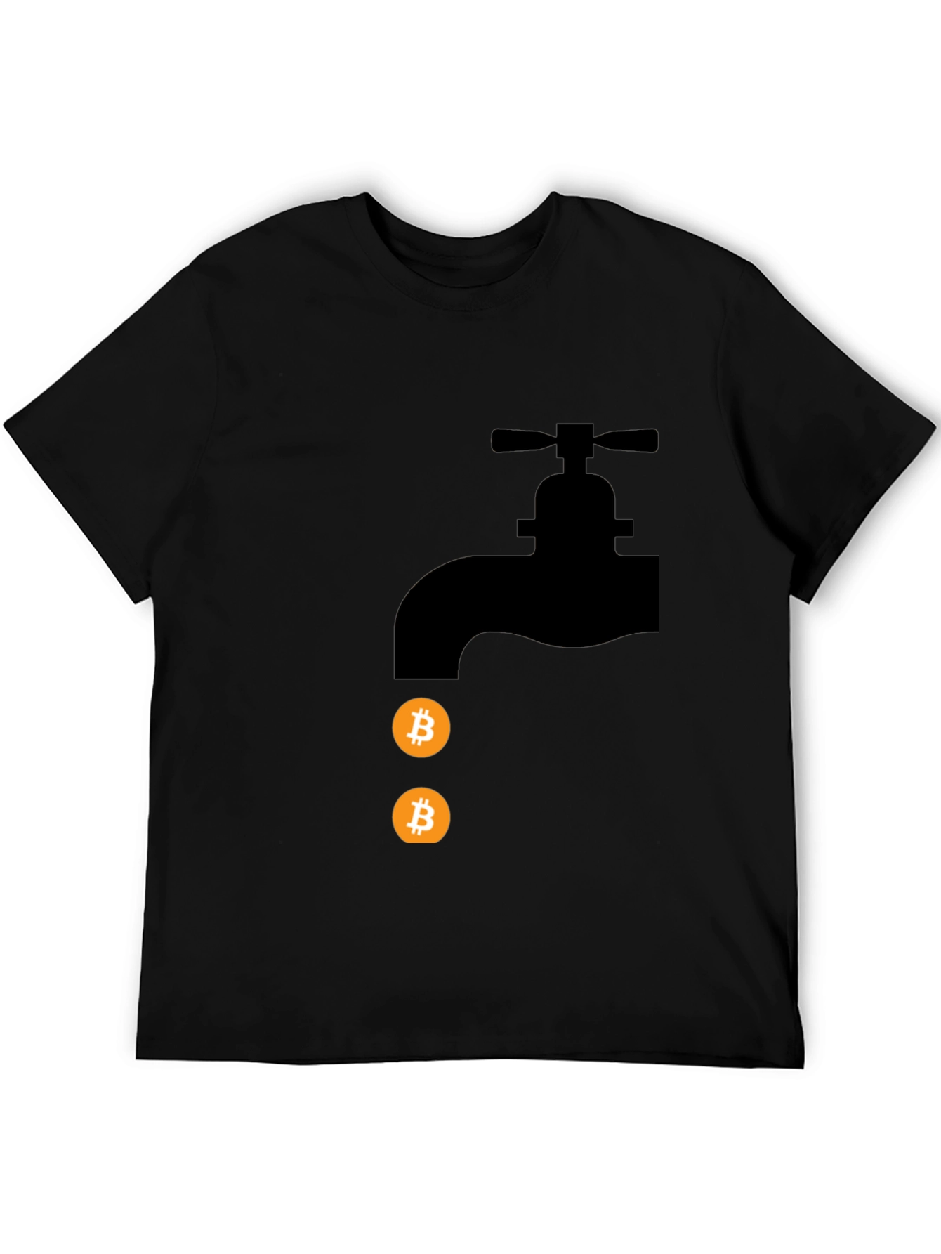 Bitcoin Faucet Black T-Shirt