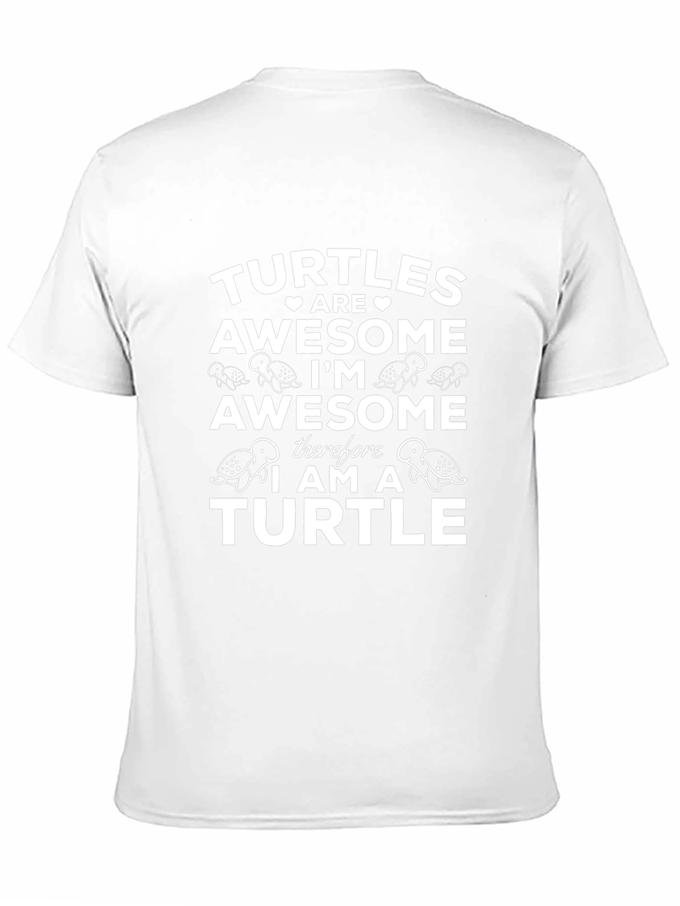 Turtles Are Awesome Black T-Shirt