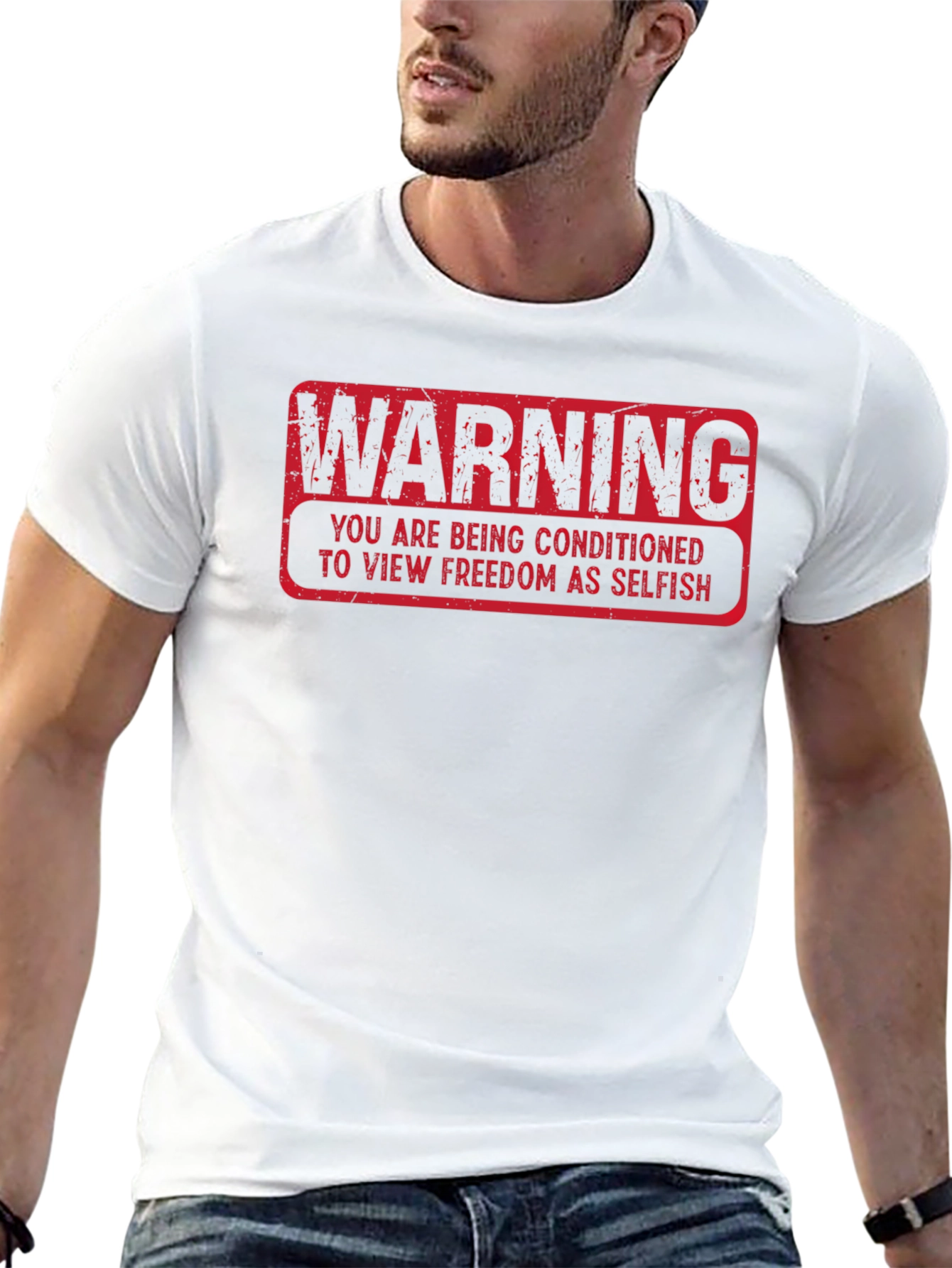 Warning: Freedom As Selfish Graphic T-Shirt