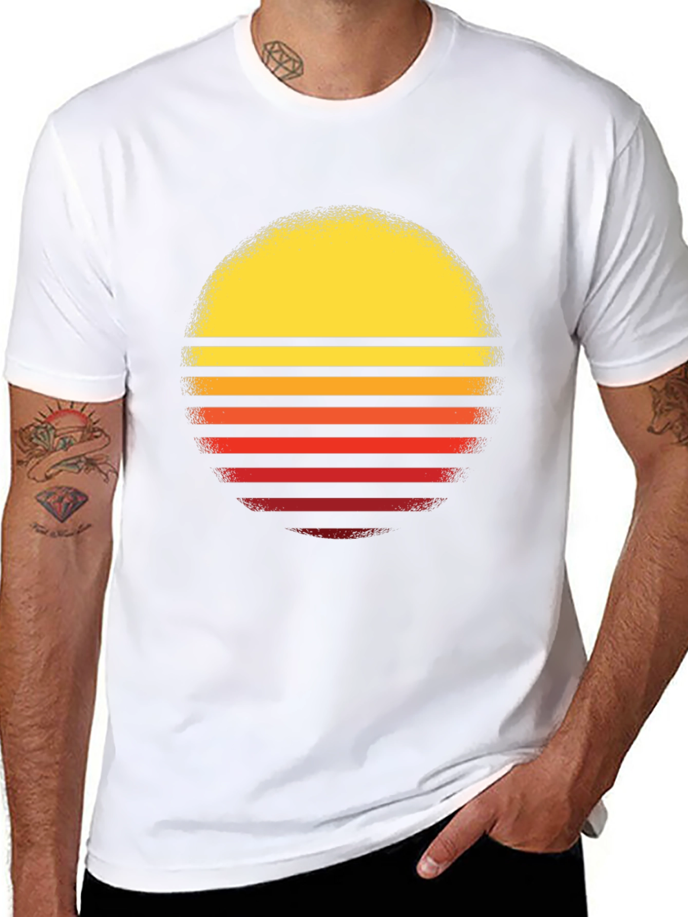 Retro Sunset Graphic T-Shirt - Classic Style