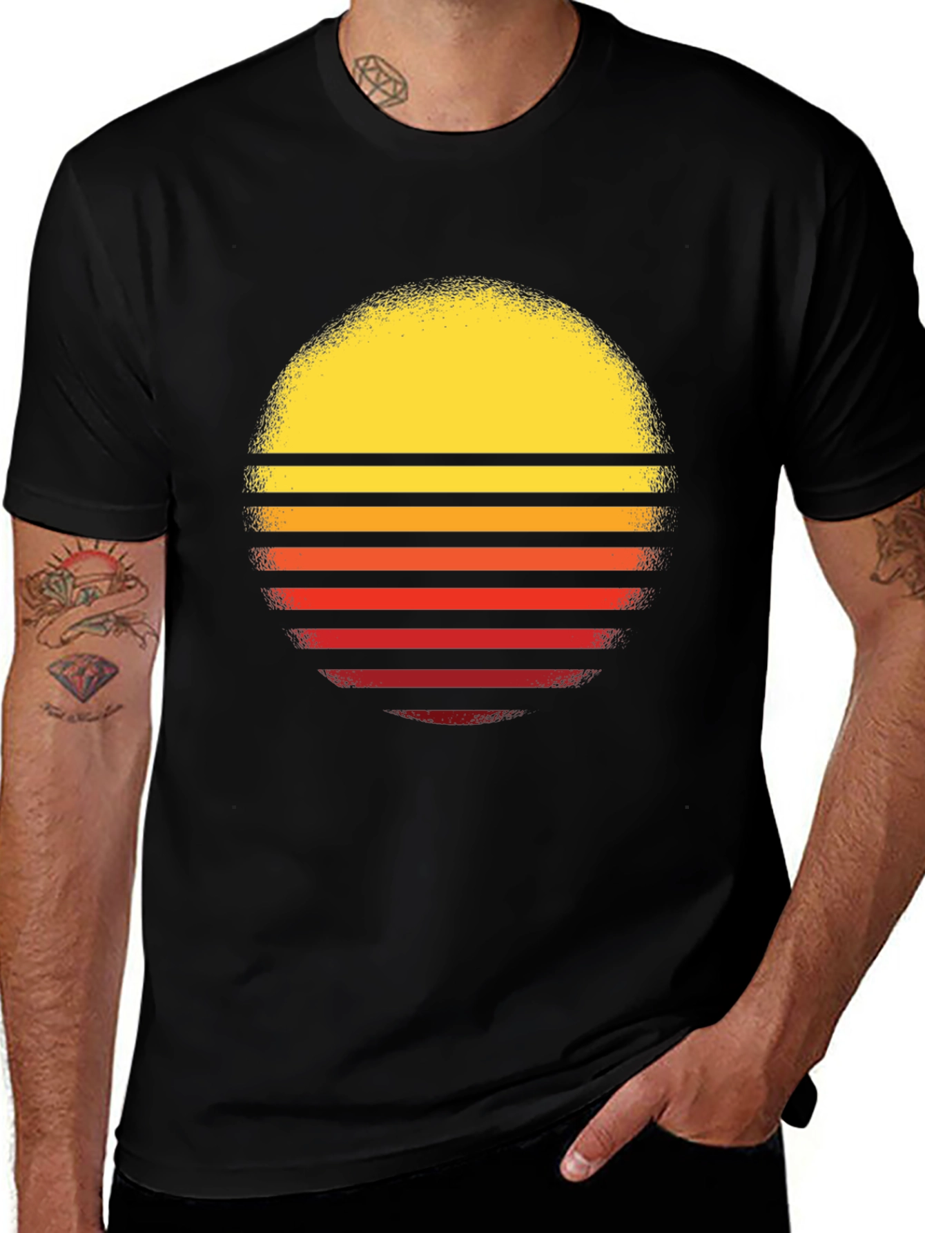 Retro Sunset Graphic T-Shirt - Classic Style