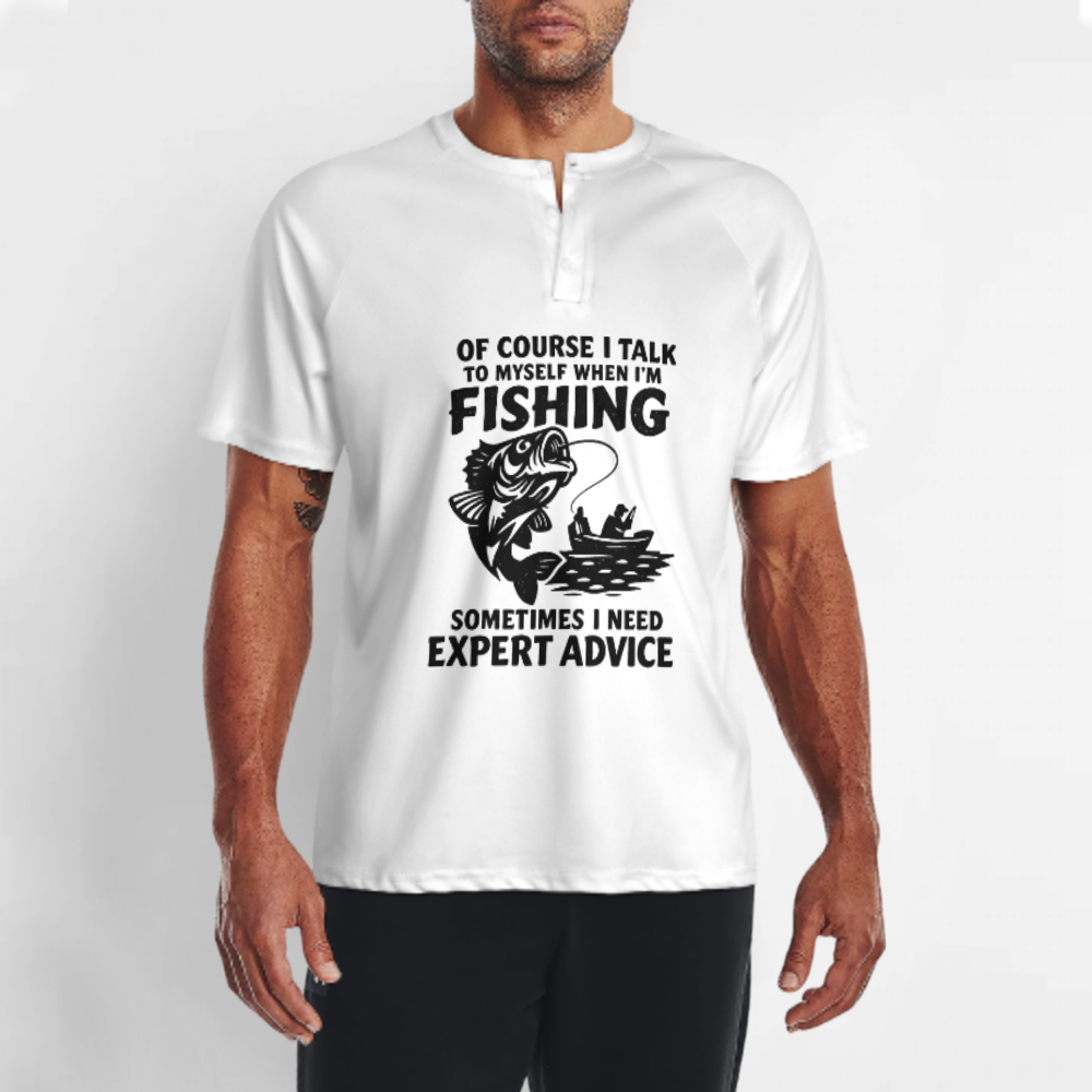 Of Course I Talk To Myself When I'm Fishing Funny Fisherman Graphic T-Shirt(z973)