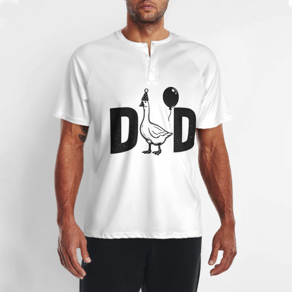 Funny Goose Dad Birthday T-Shirt | Cute Dad Celebration Graphic Tee(z980)