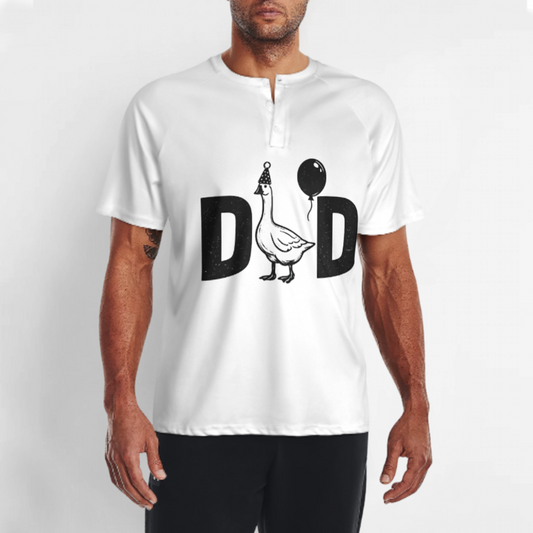 Funny Goose Dad Birthday T-Shirt | Cute Dad Celebration Graphic Tee(z980)