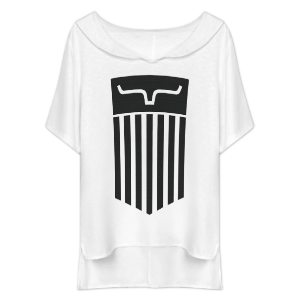Western Longhorn Shield Graphic T-Shirt | Minimalist Ranch Rodeo Country Western Tee(z939)