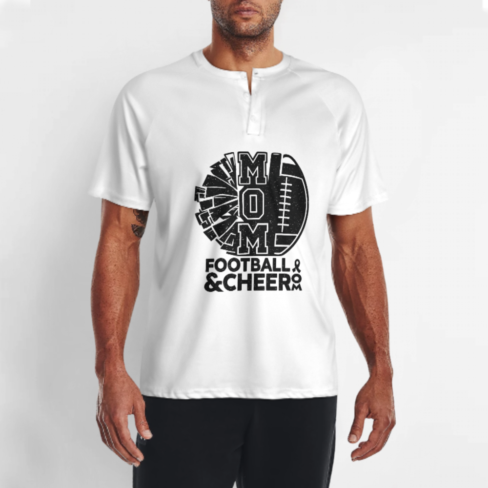 Football & Cheer Mom Vintage Graphic T-Shirt | Proud Sports Mom Spirit Tee(z971)