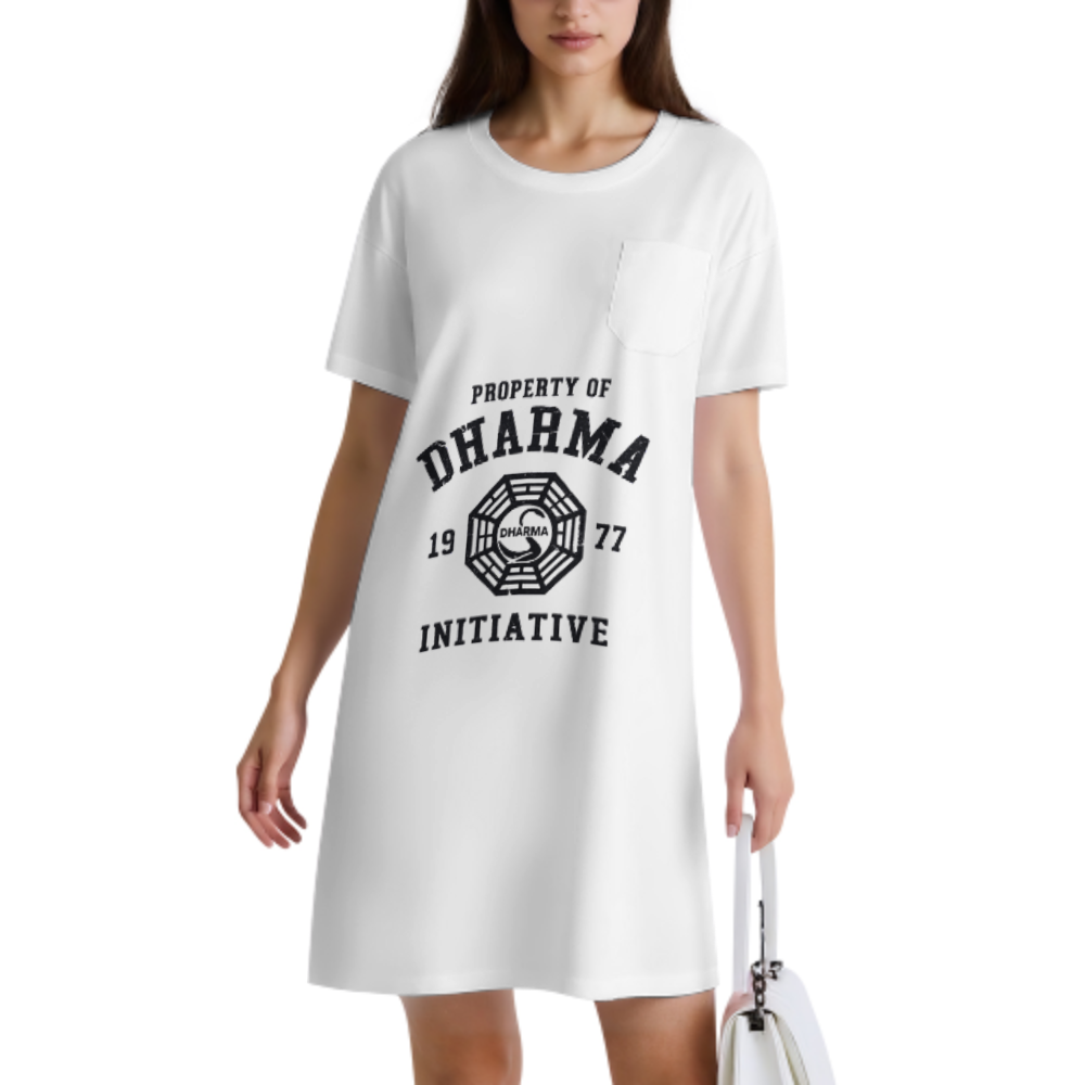 Property of Dharma Initiative 1977 Vintage Island Research Graphic Tee | Retro Mystery TV Fan Shirt(z930)