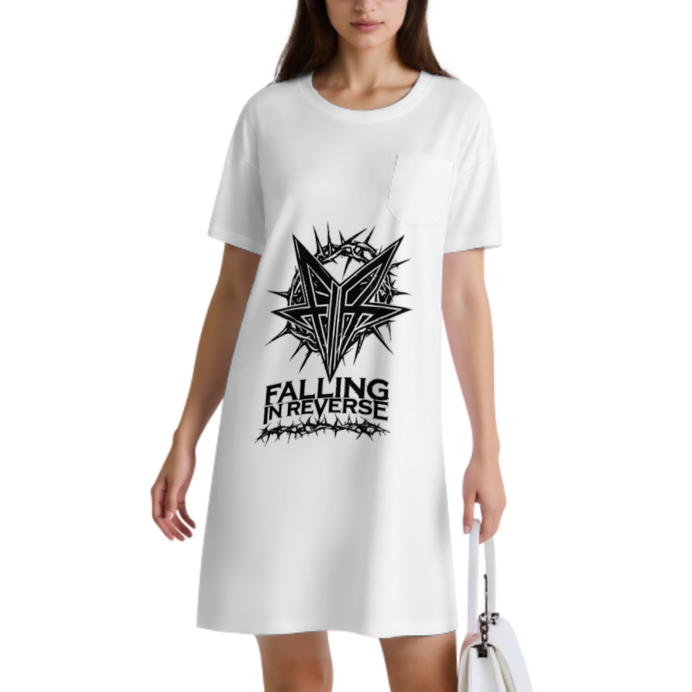Falling In Reverse Inspired Heavy Metal Graphic T-Shirt – Gothic Rock Band Style Tee(z923)
