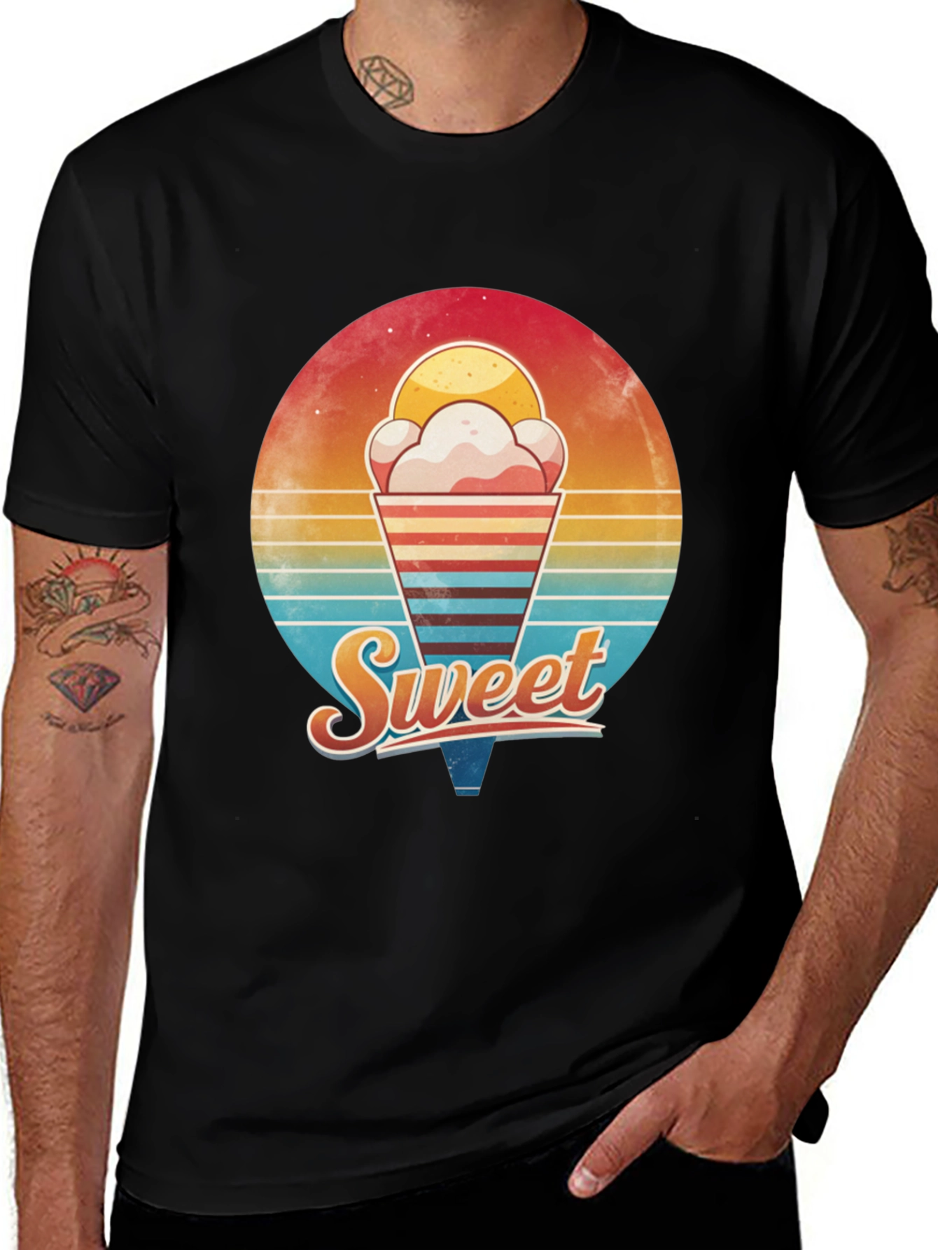 Retro Sweet Ice Cream Graphic Tee