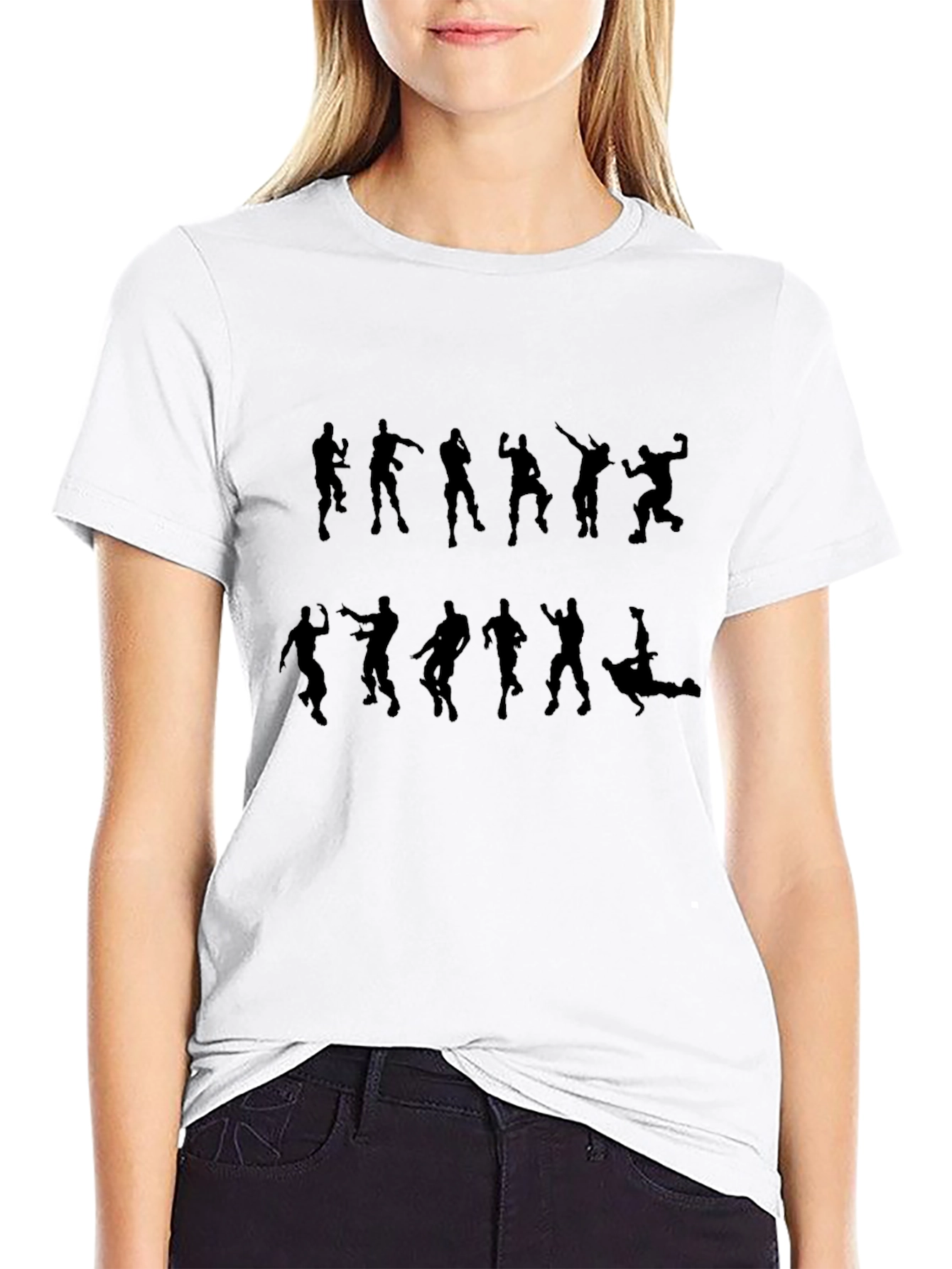 Fortnite Dance Silhouette Black T-Shirt