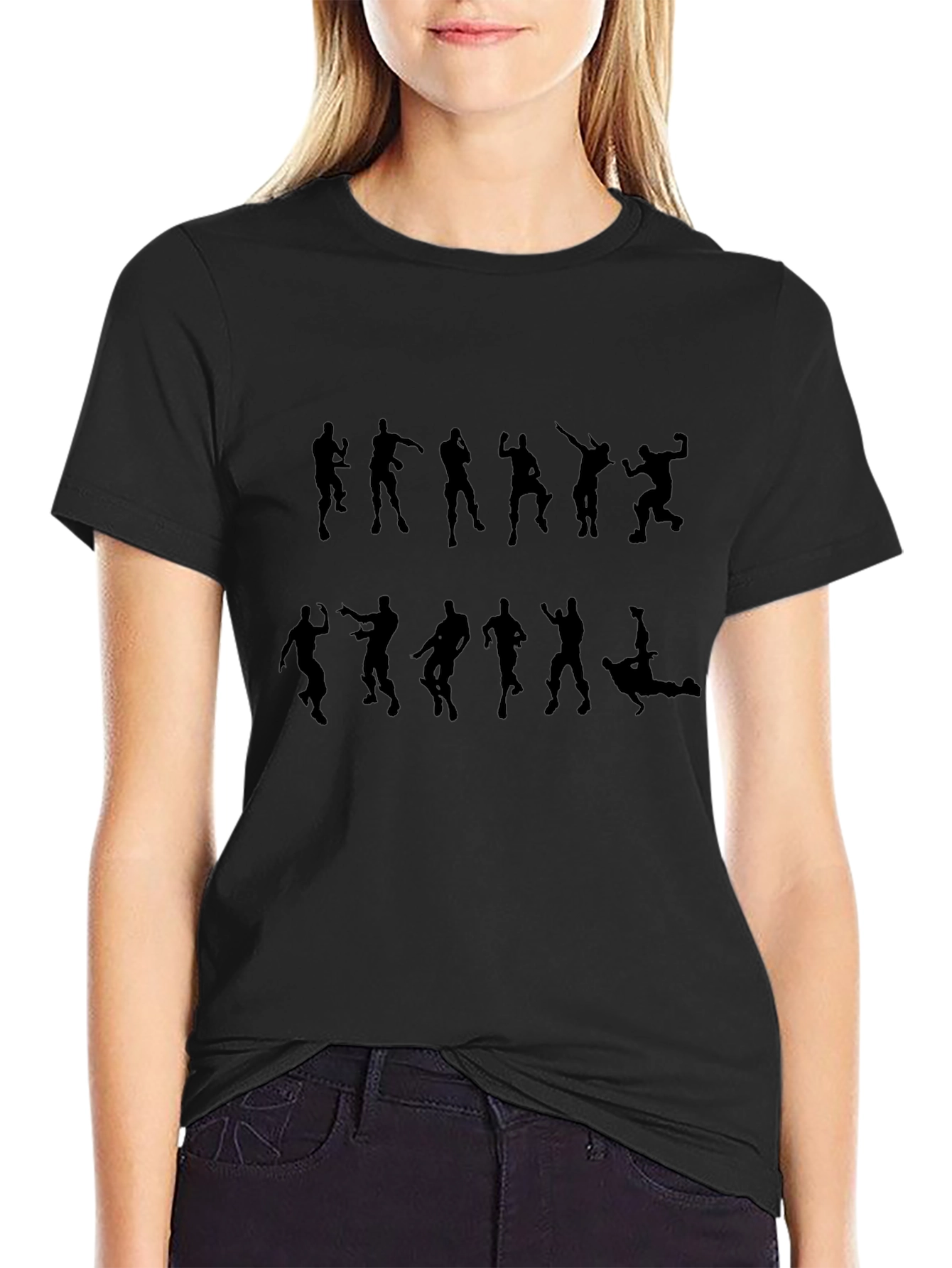 Fortnite Dance Silhouette Black T-Shirt
