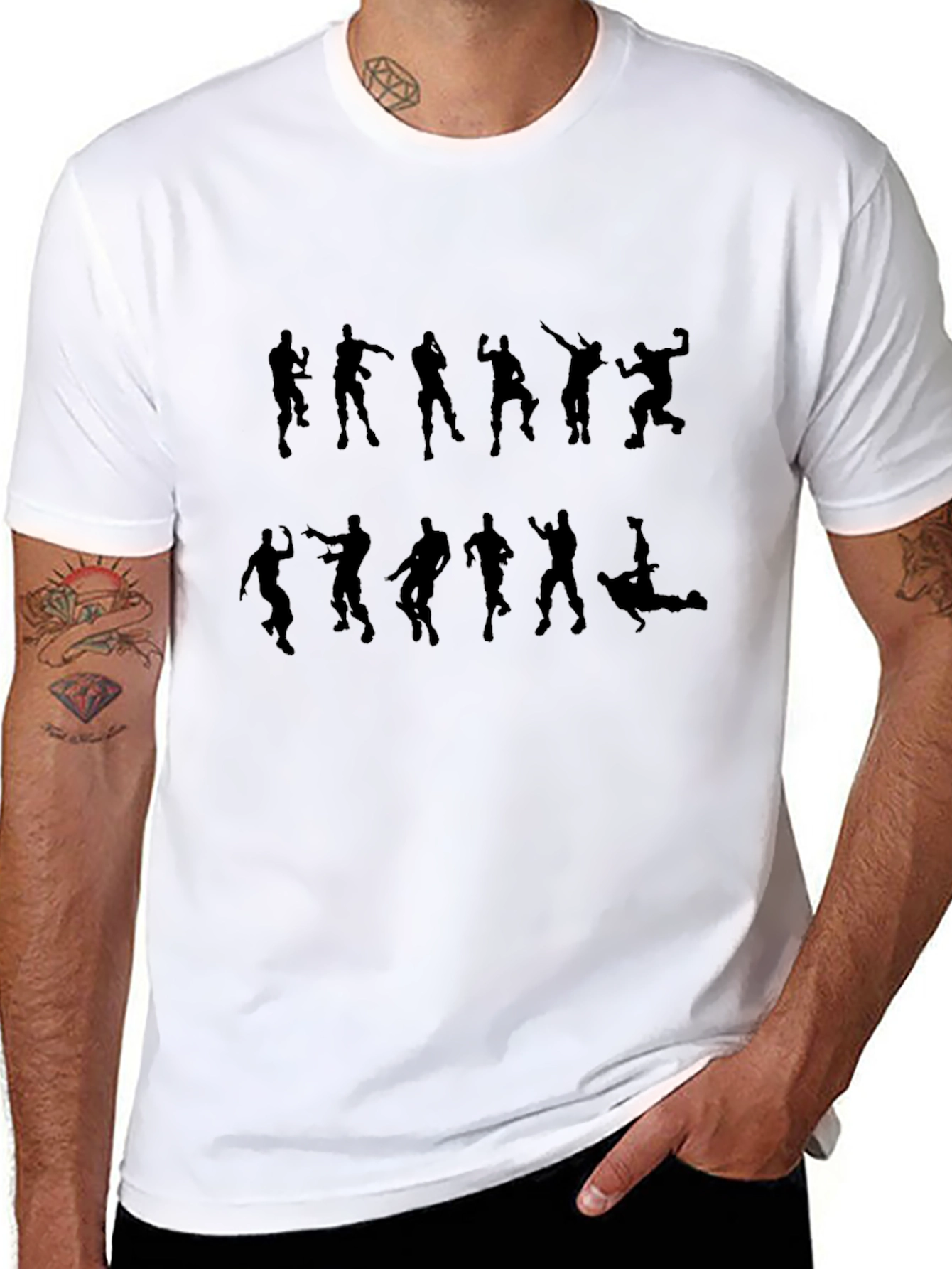 Fortnite Dance Silhouette Black T-Shirt
