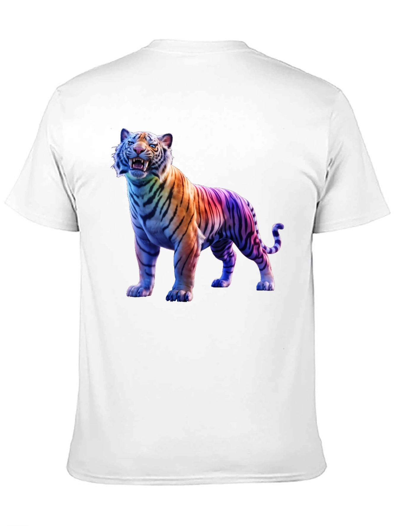 Rainbow Tiger Graphic Tee - Black