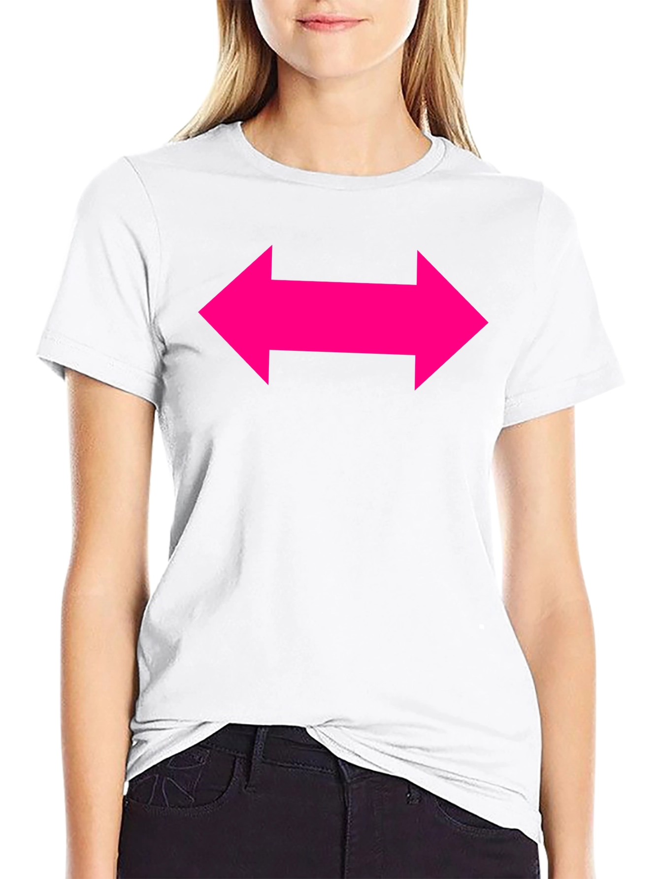 Bold Arrow Graphic Tee - Black