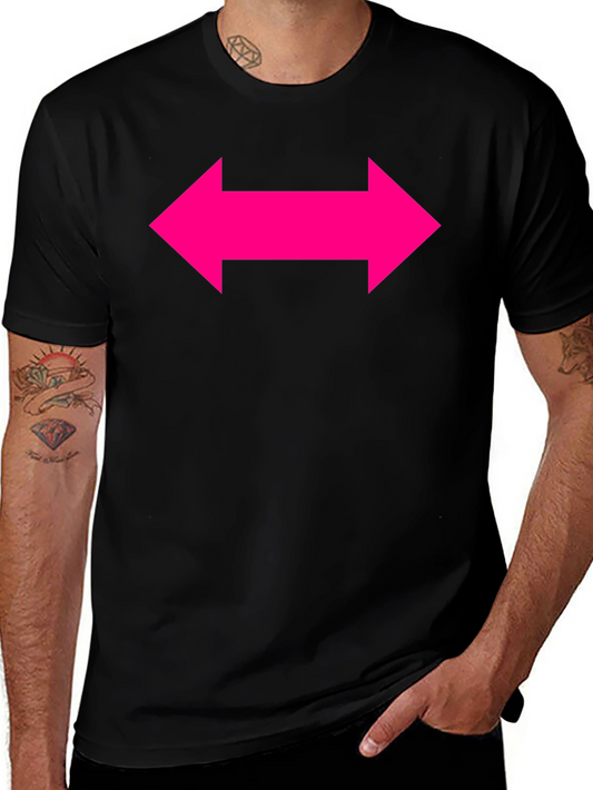 Bold Arrow Graphic Tee - Black