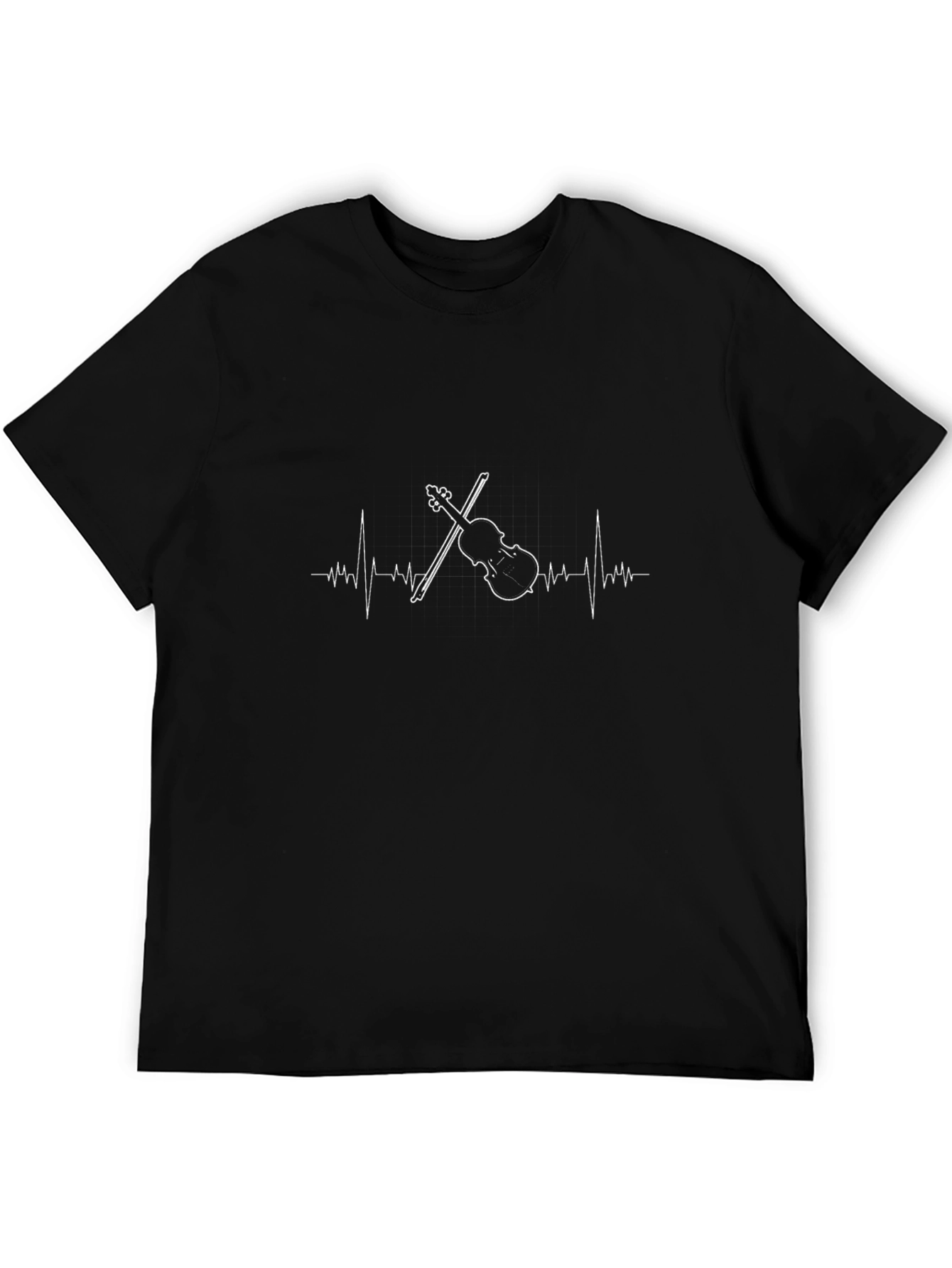 Violin Heartbeat Graphic T-Shirt