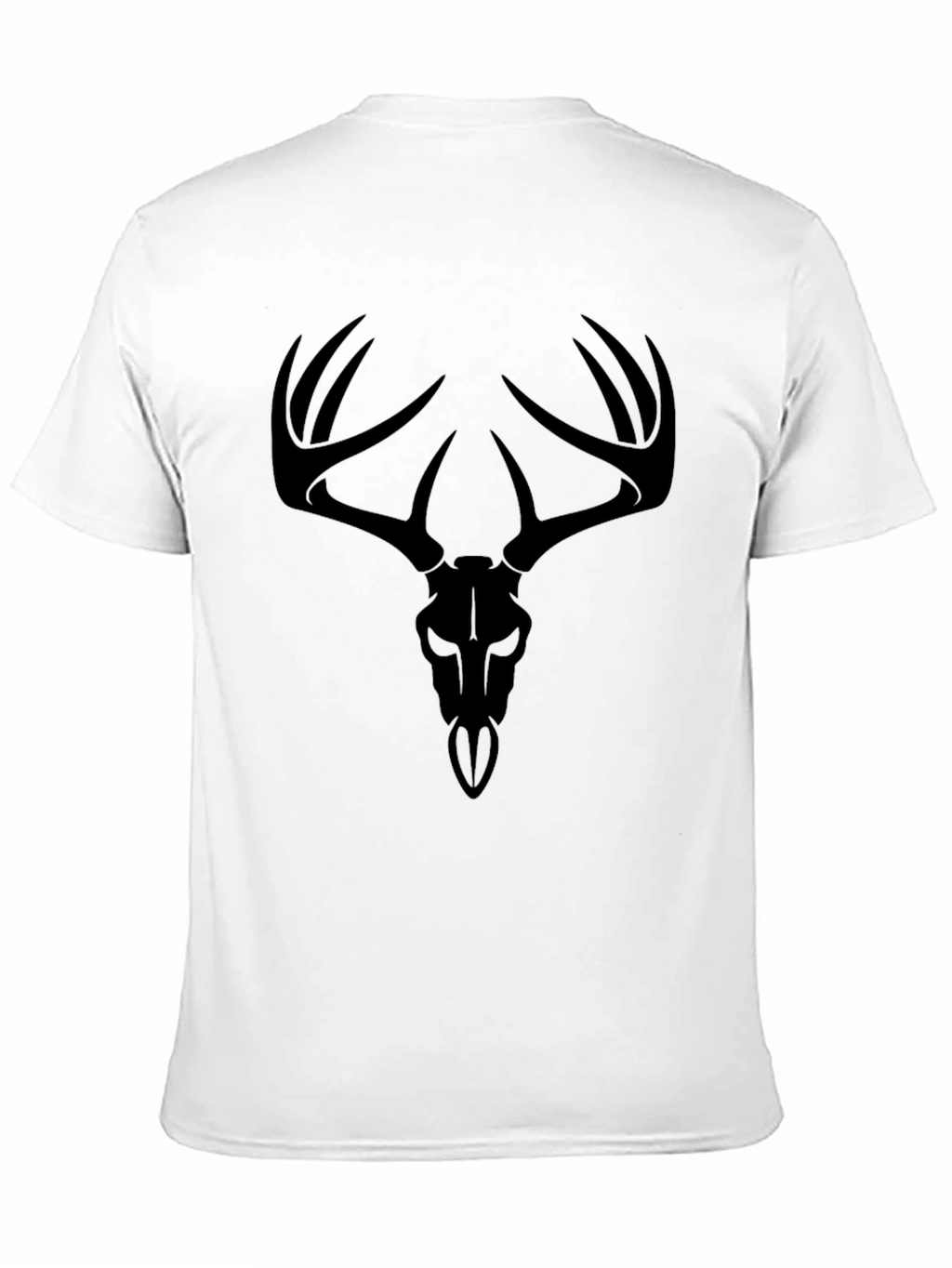 Black Deer Skull Graphic Tee