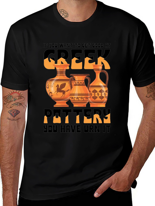 Greek Pottery T-Shirt -  Urn It!