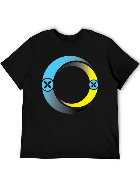 Circle Logo Black T-Shirt: Modern Casual Style