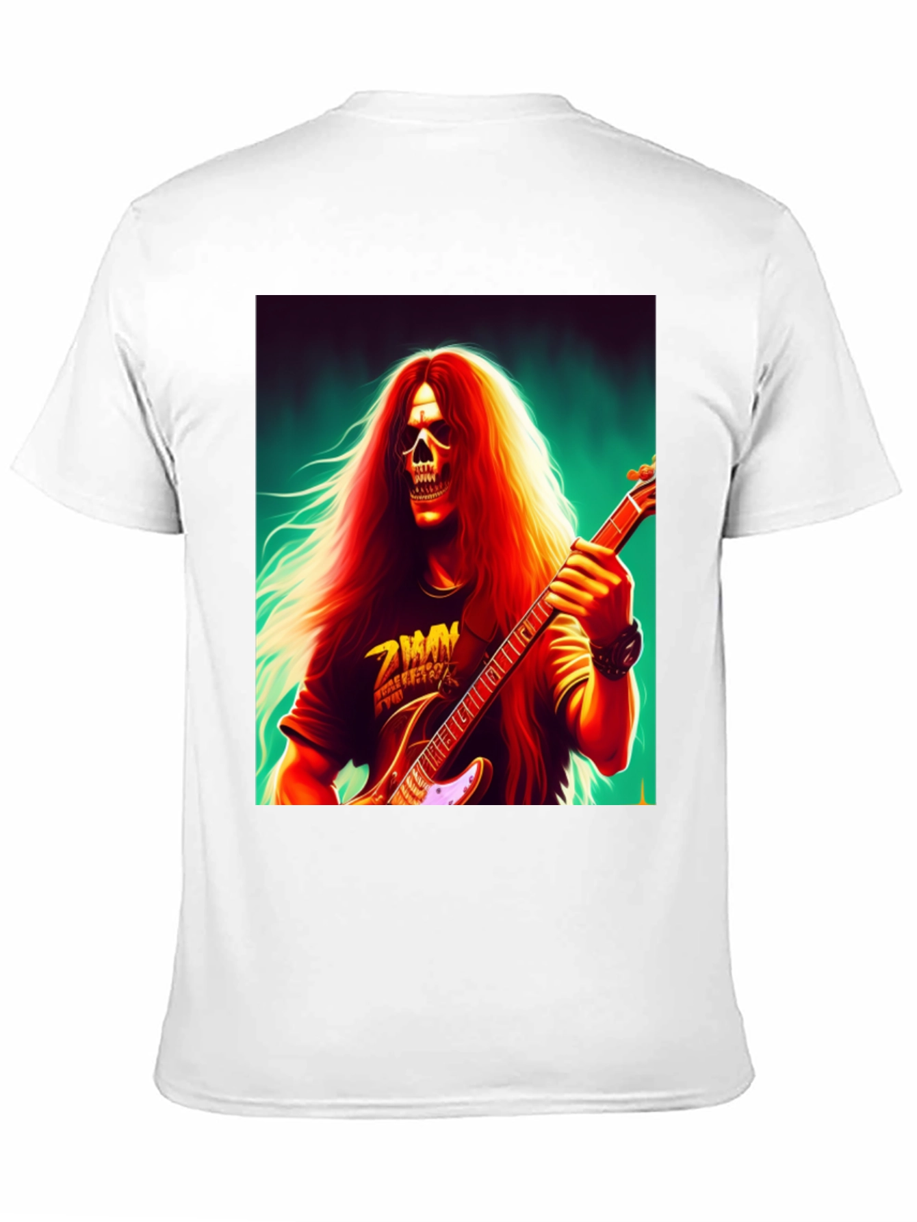Skull Guitarist Graphic Tee