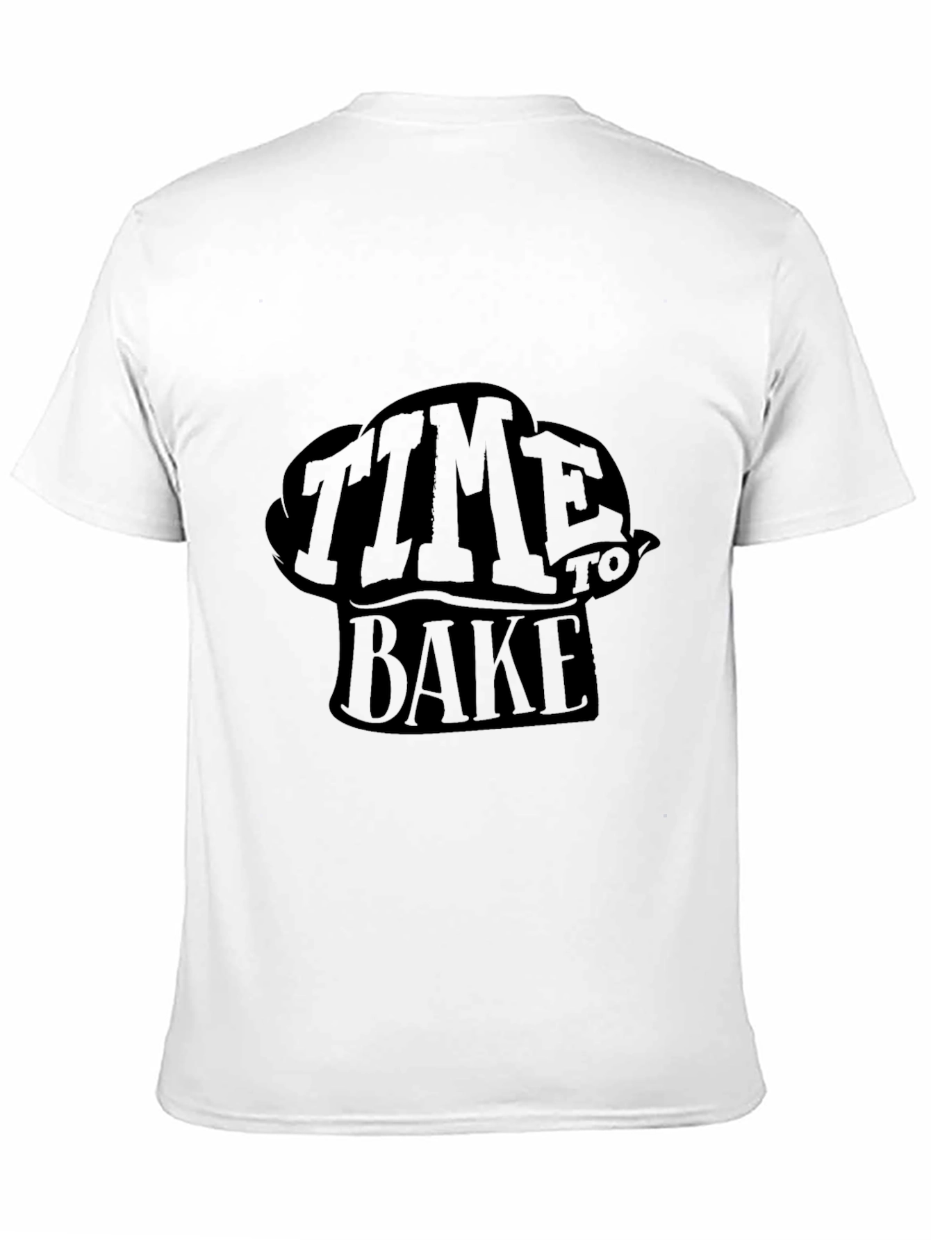Time To Bake Black Graphic Tee