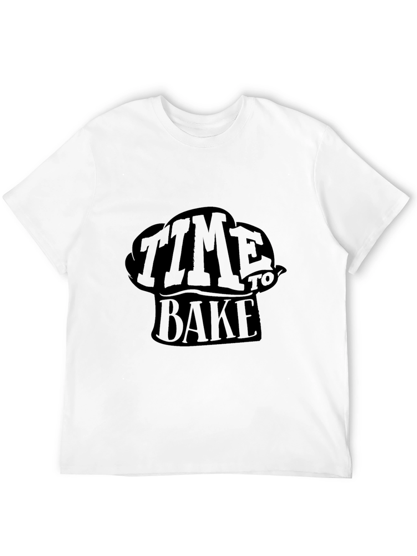 Time To Bake Black Graphic Tee