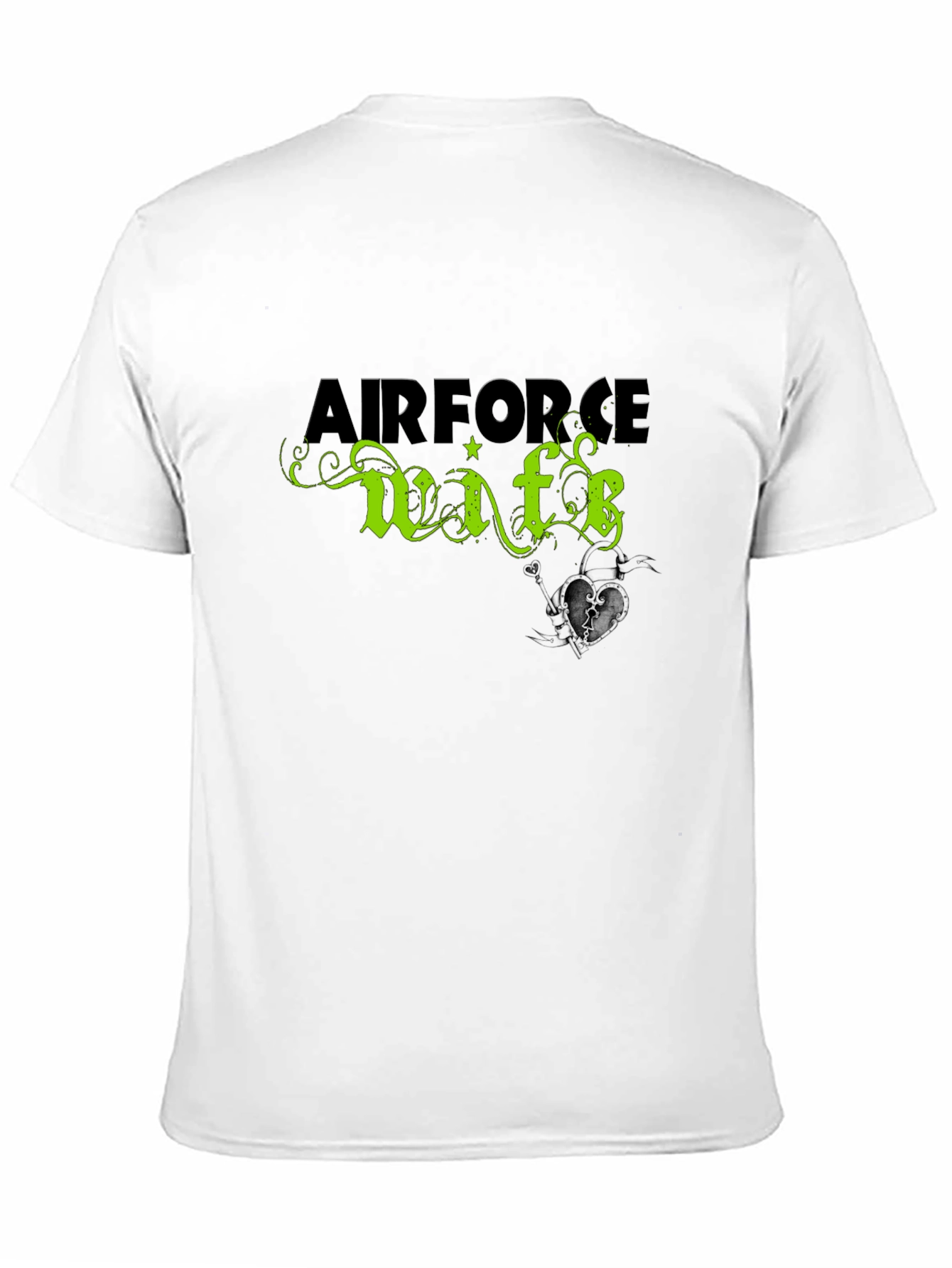 Air Force Wife Graphic T-Shirt - Black