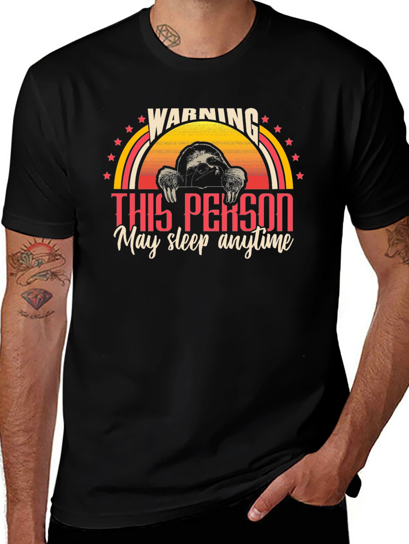Warning Sloth T-Shirt - May Sleep Anytime!