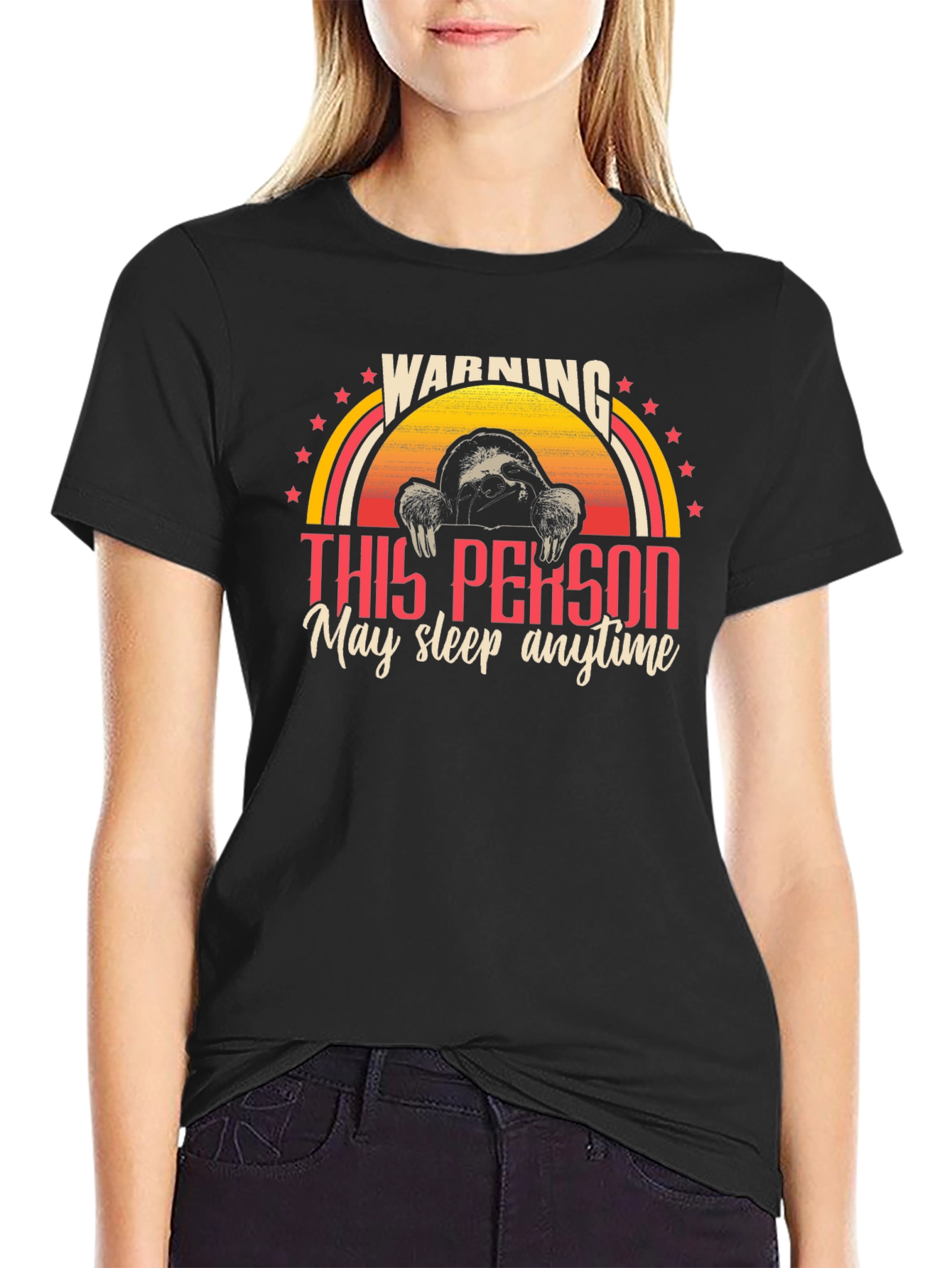 Warning Sloth T-Shirt - May Sleep Anytime!