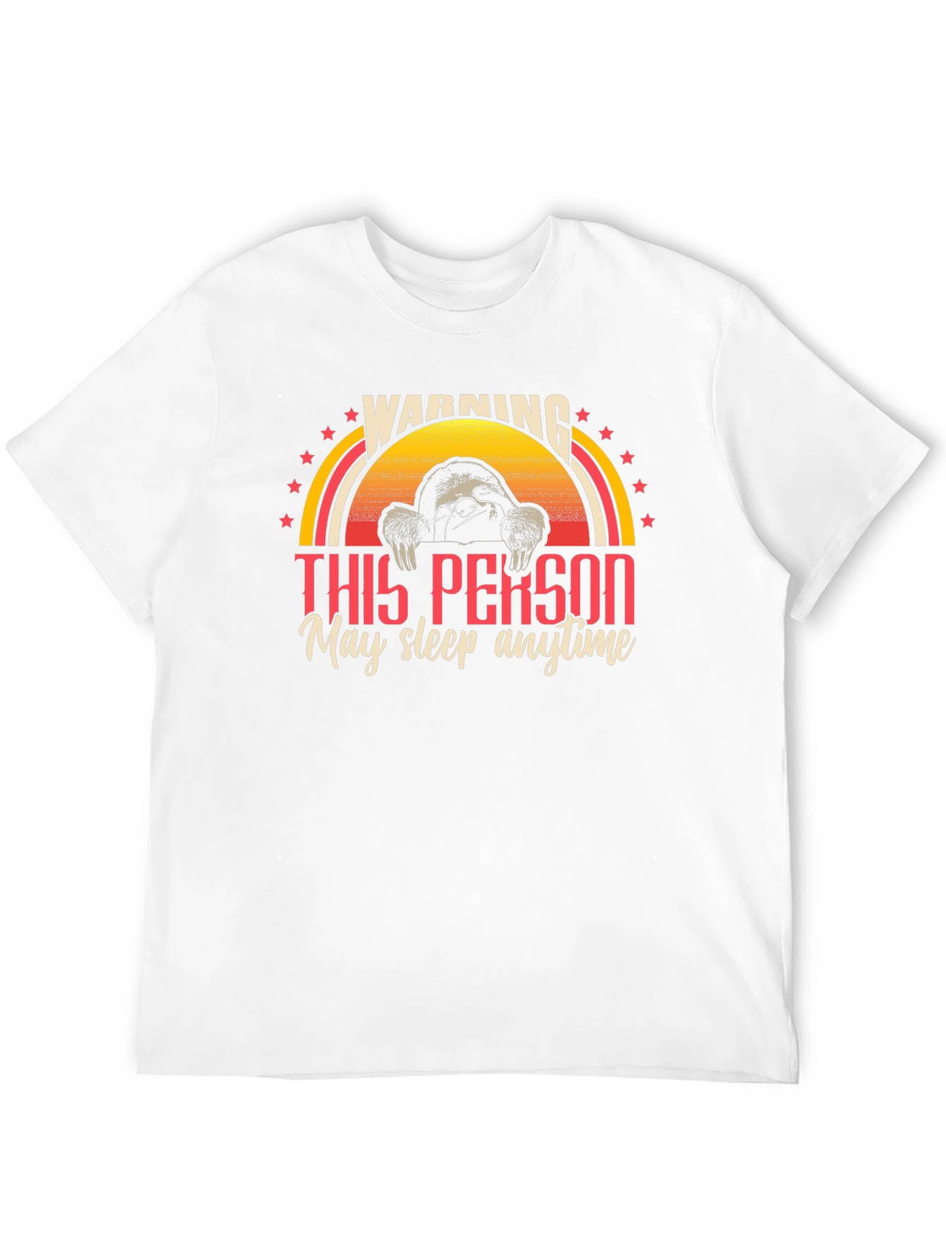 Warning Sloth T-Shirt - May Sleep Anytime!