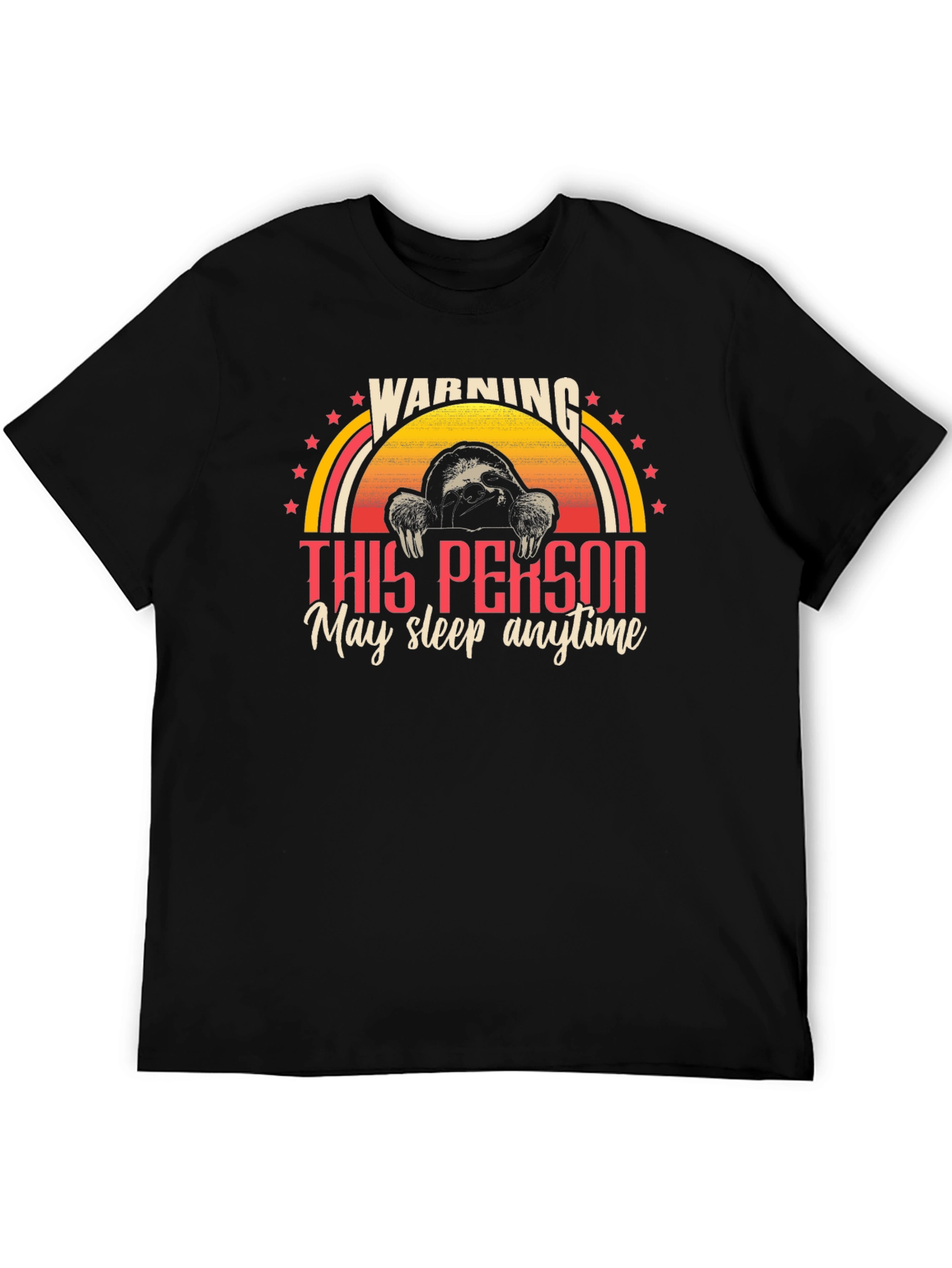 Warning Sloth T-Shirt - May Sleep Anytime!