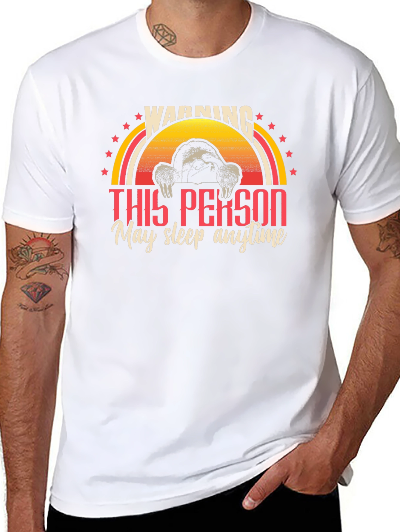 Warning Sloth T-Shirt - May Sleep Anytime!