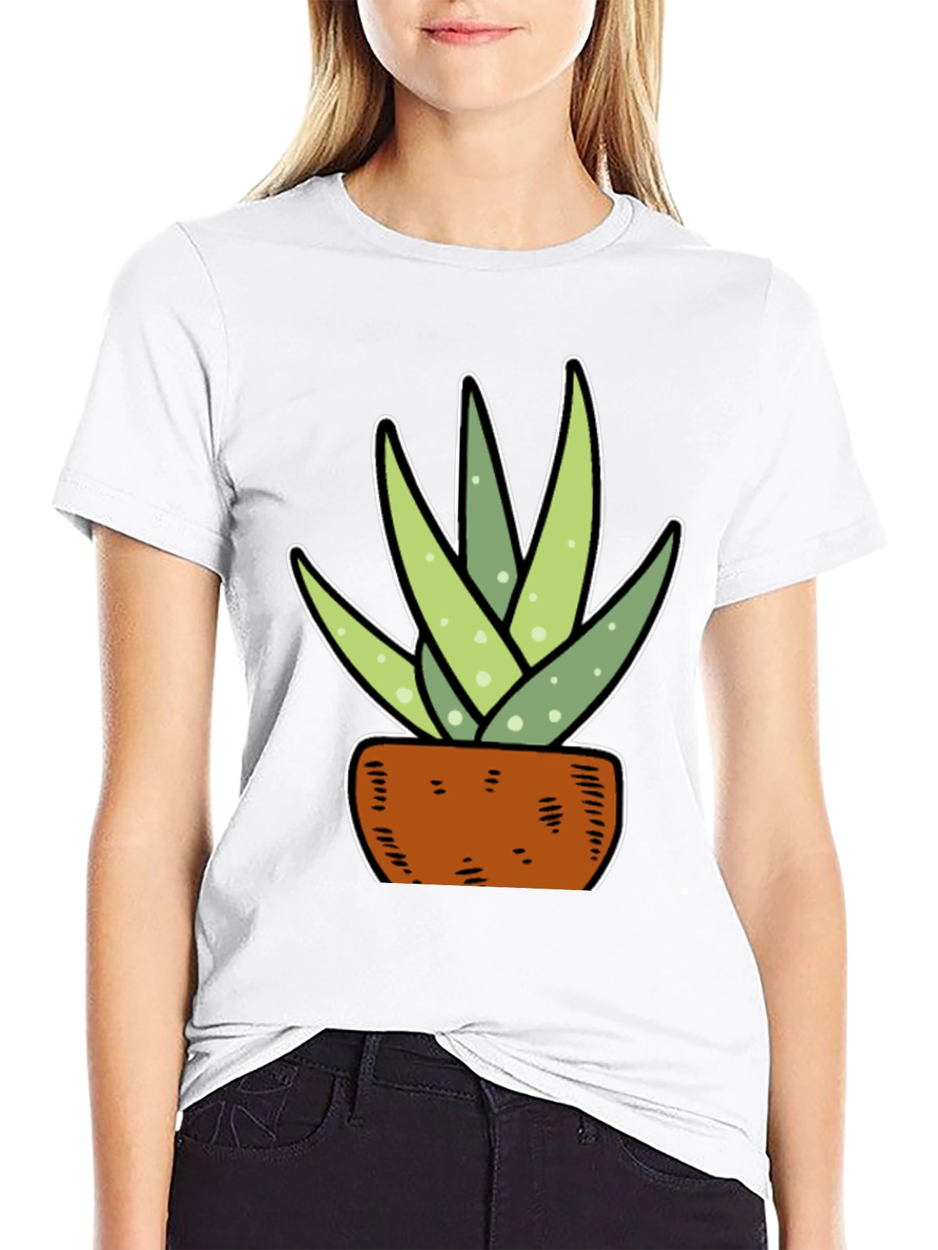 Aloe Vera Plant Graphic Tee