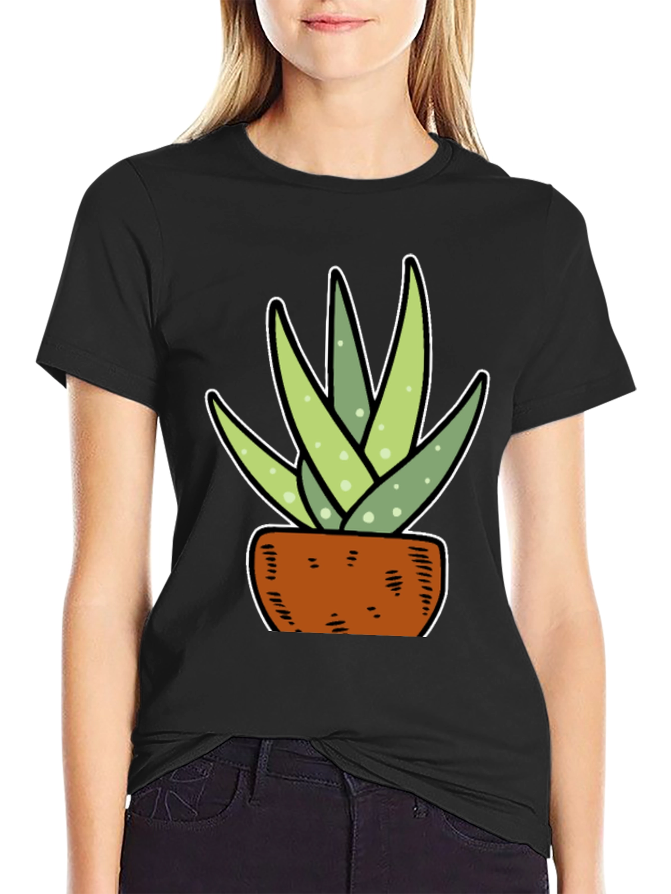 Aloe Vera Plant Graphic Tee