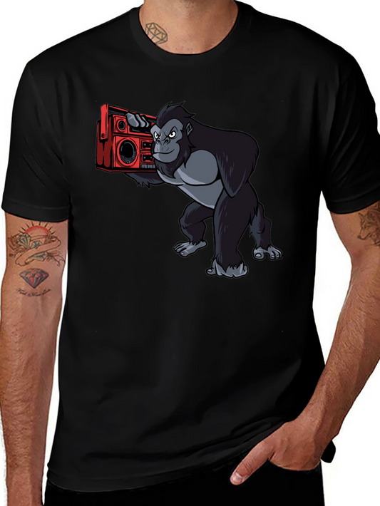 Cool Gorilla Boombox Graphic Tee