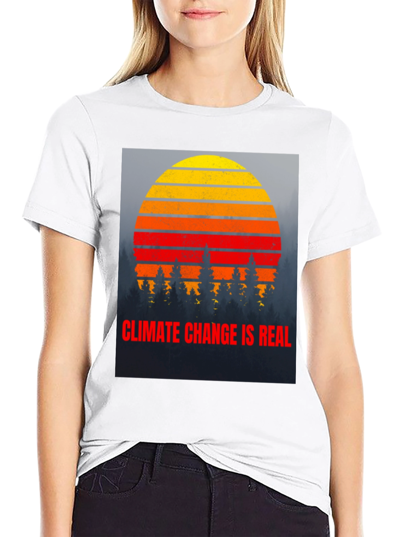 Climate Change is Real Graphic T-Shirt