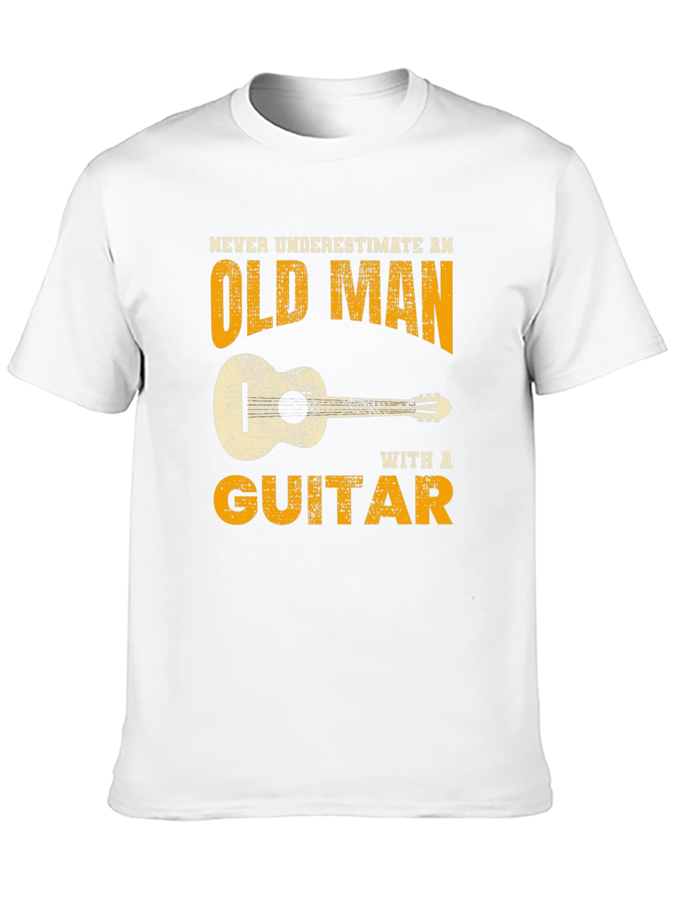 Old Man Guitar T-Shirt - Black
