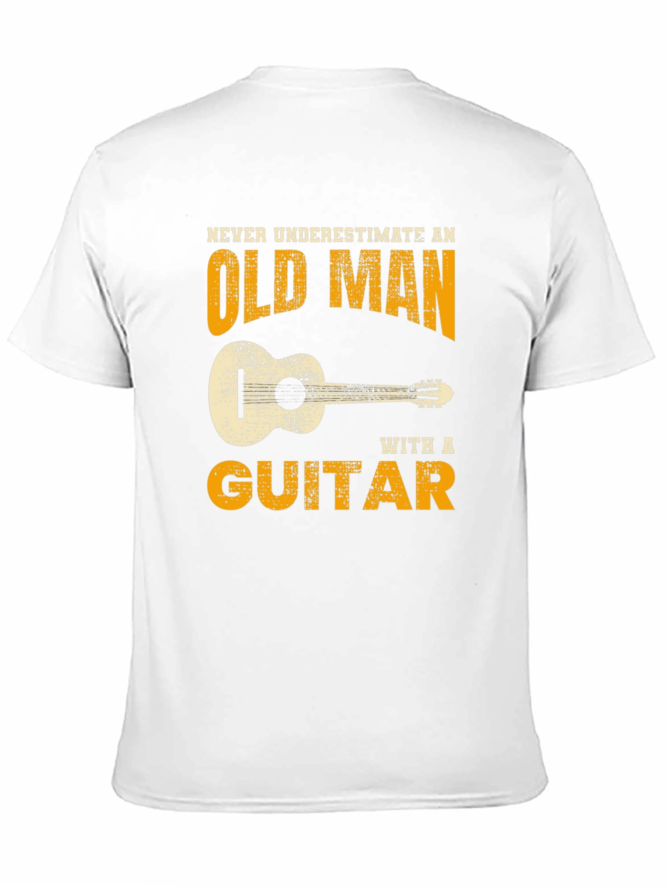 Old Man Guitar T-Shirt - Black