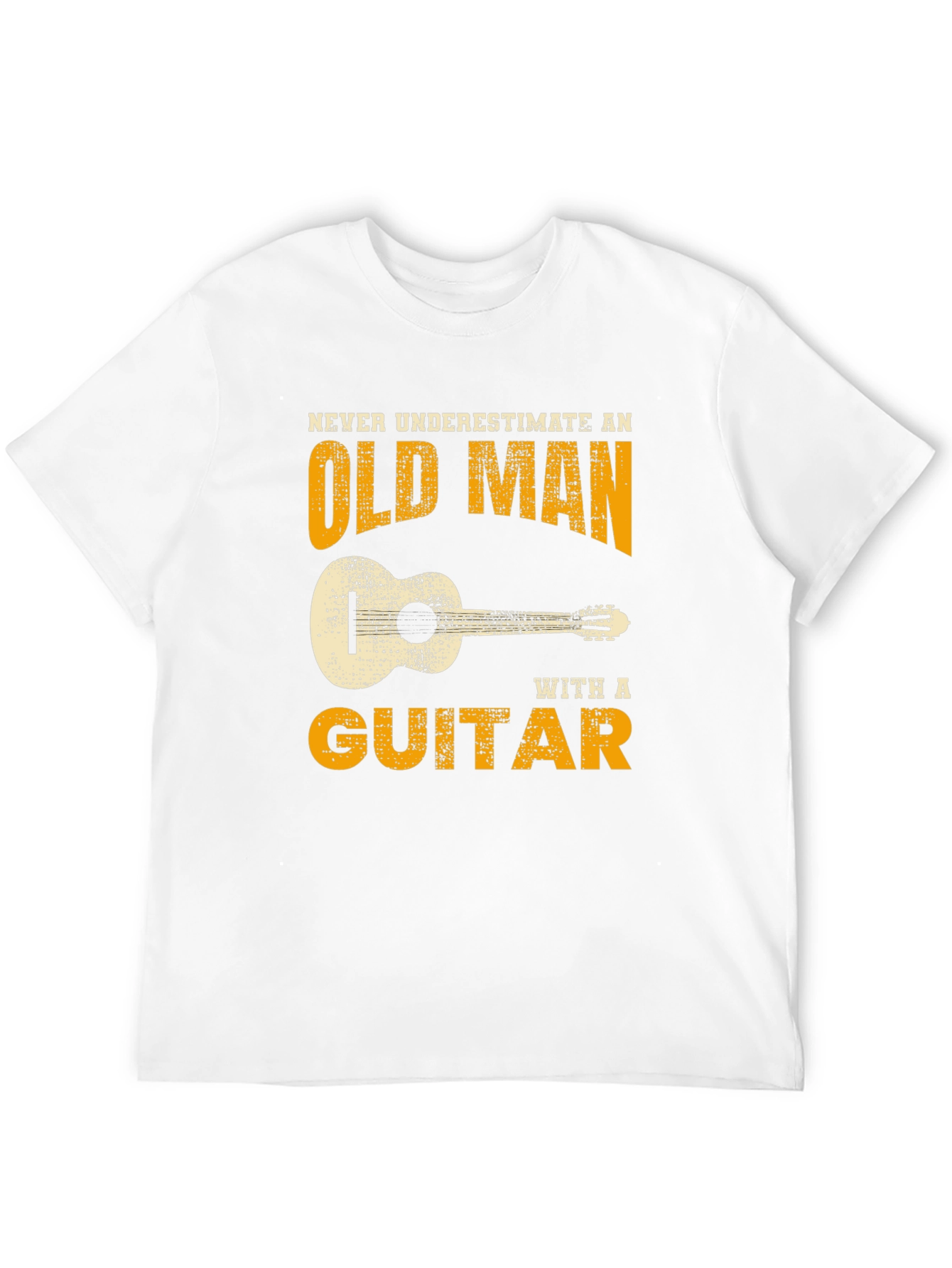 Old Man Guitar T-Shirt - Black