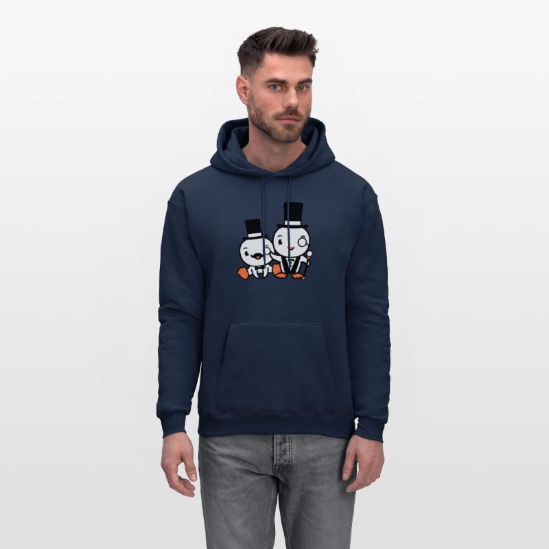 2 Birds Rich Wealthy Two Gentlemen Top Hat Sir Mr.